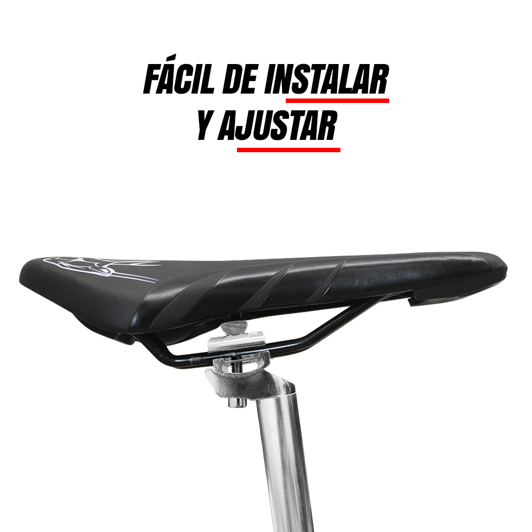 Poste De Asiento Mtb Para Bicicleta Con Broche 27.2x400mm Plateado