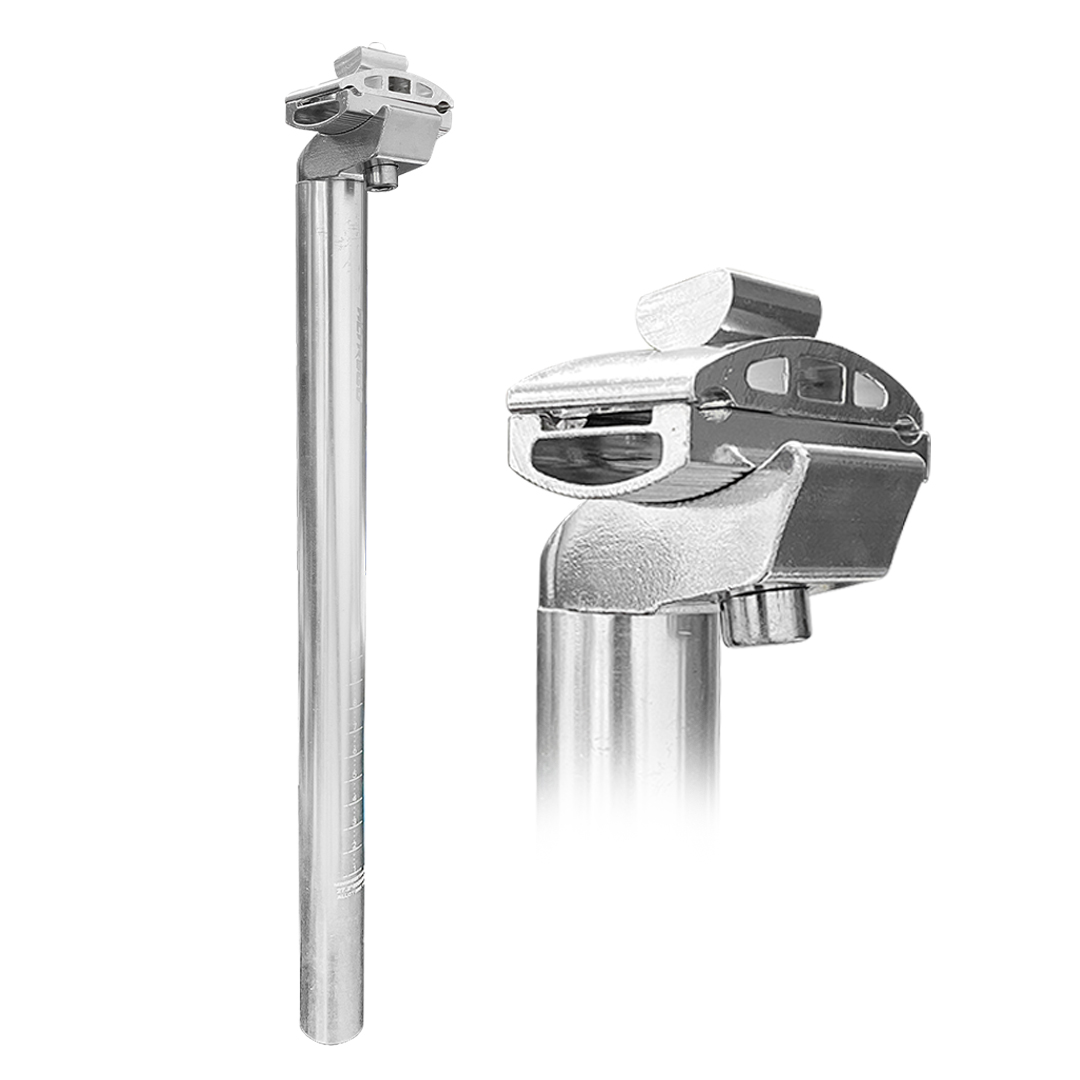 Poste De Asiento Mtb Para Bicicleta Con Broche 27.2x400mm Plateado