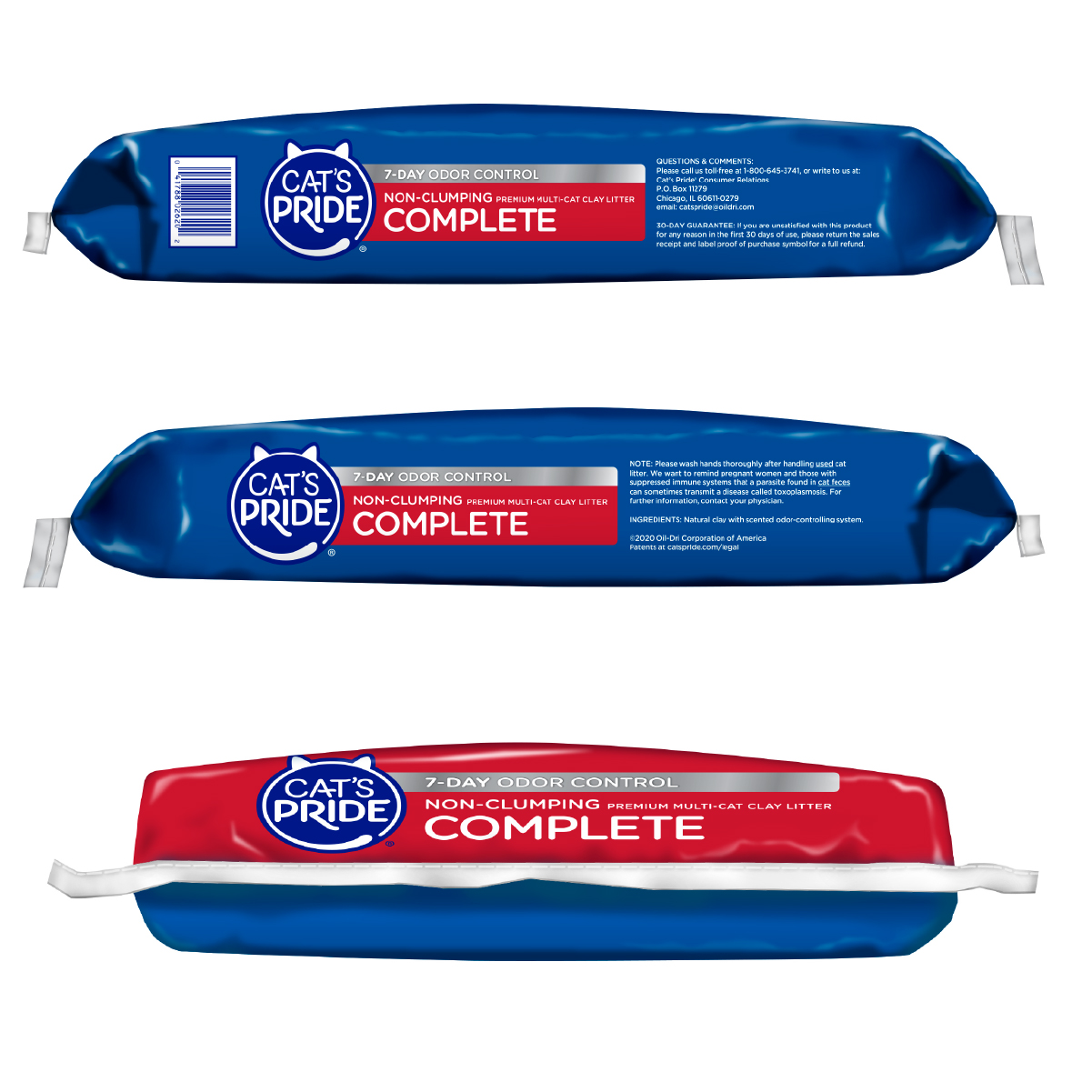 Cat's Pride Arena de arcilla para gatos con Triple acción, Elimina olores de múltiples gatos, 20lb