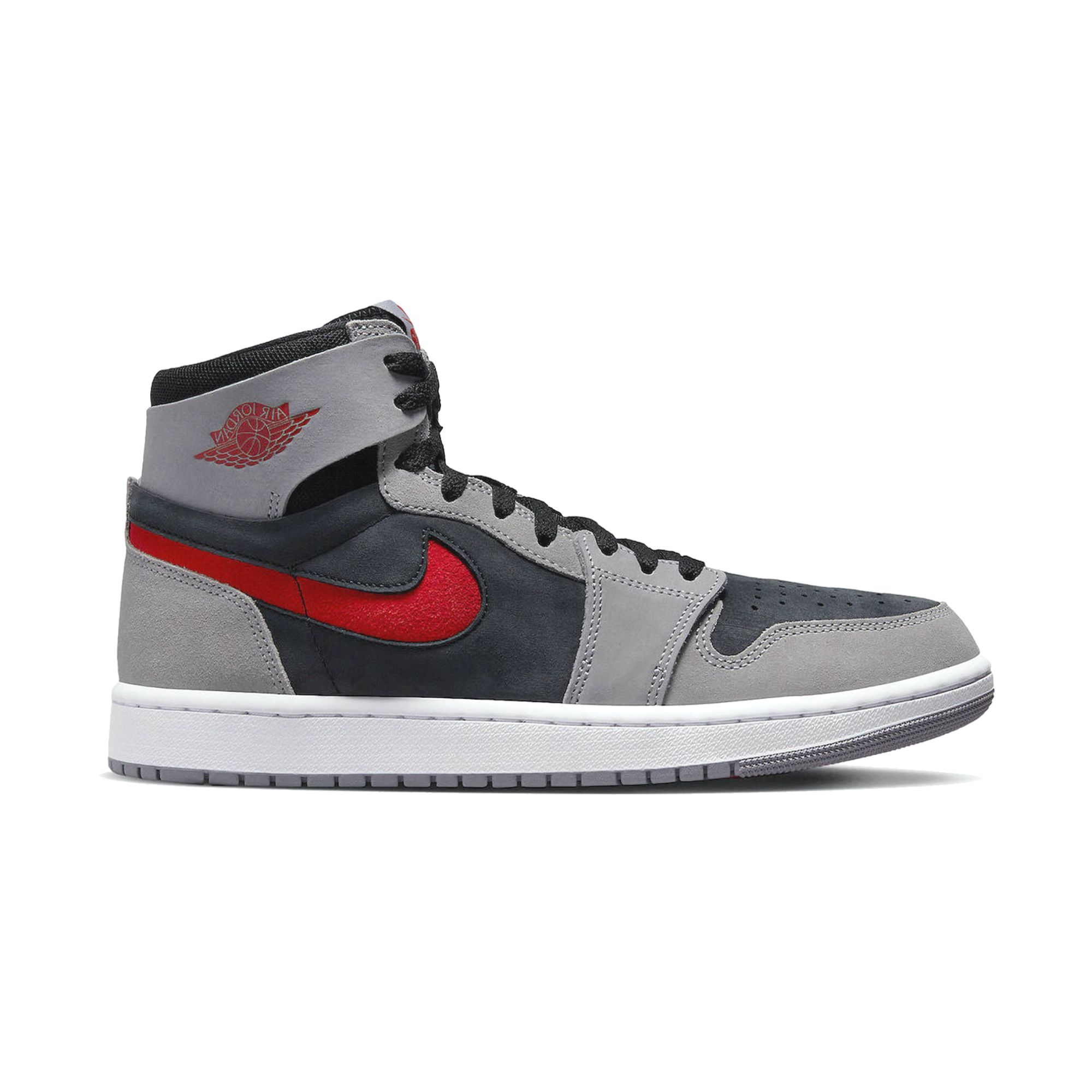Tenis Nike Air Jordan 1 High Zoom Air CMFT Black Fire Red Cement Hombre Originales DV1307060