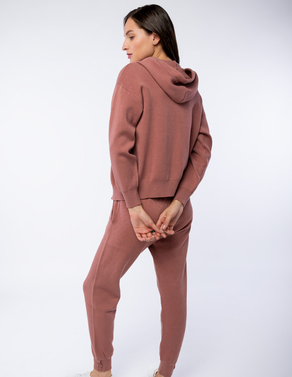 SUDADERA DE SUÉTER ABIERTA CON GORRO PARA MUJER GENERRA