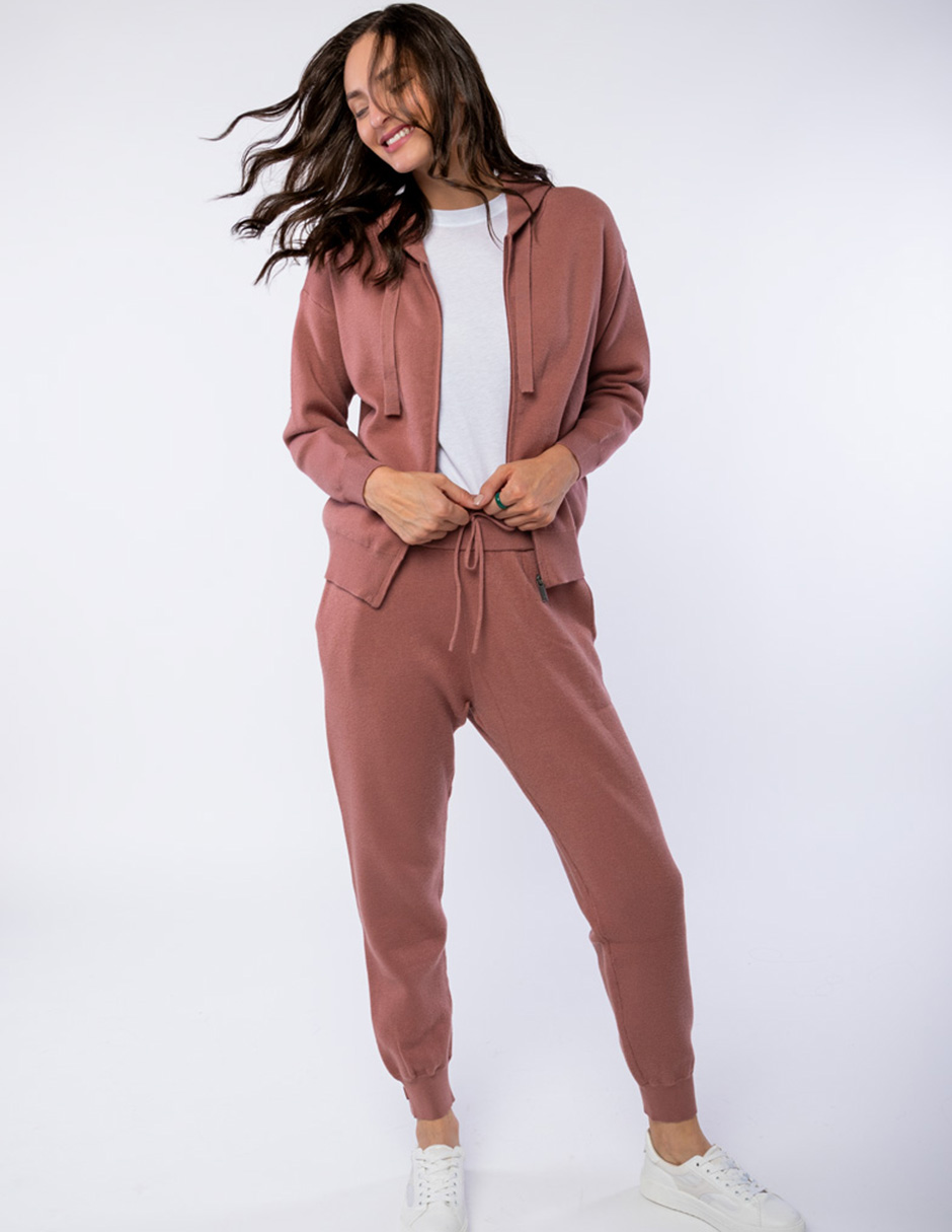 SUDADERA DE SUÉTER ABIERTA CON GORRO PARA MUJER GENERRA