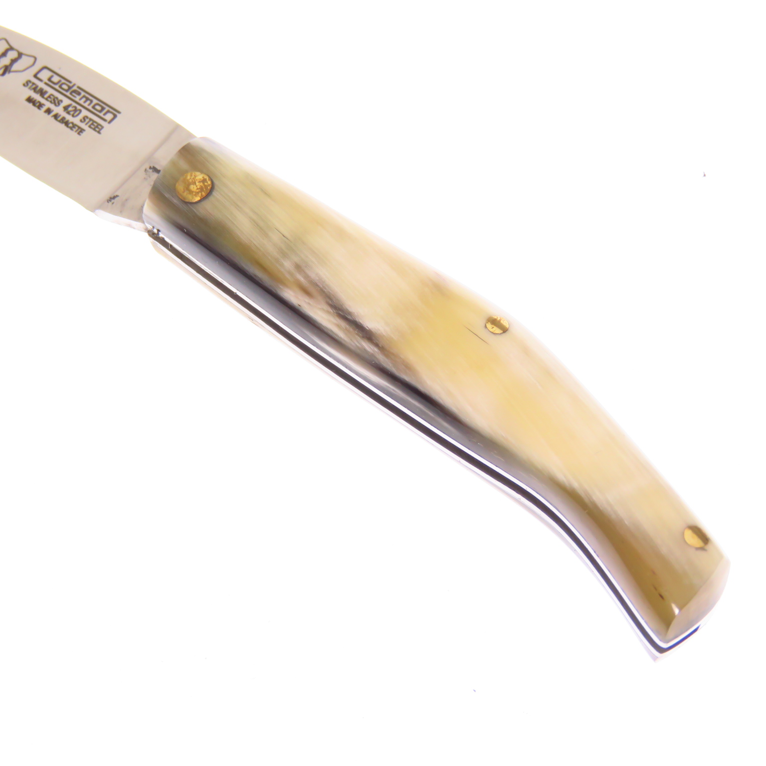 Cu445af Cudeman Navaja Campera Cuerno De Toro C Fda S Seguro