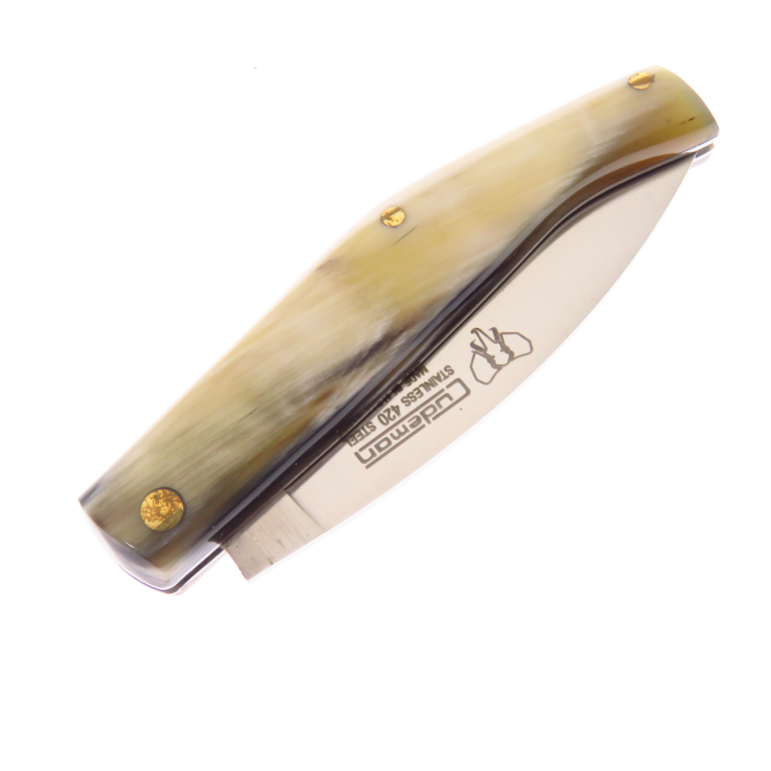 Cu445af Cudeman Navaja Campera Cuerno De Toro C Fda S Seguro