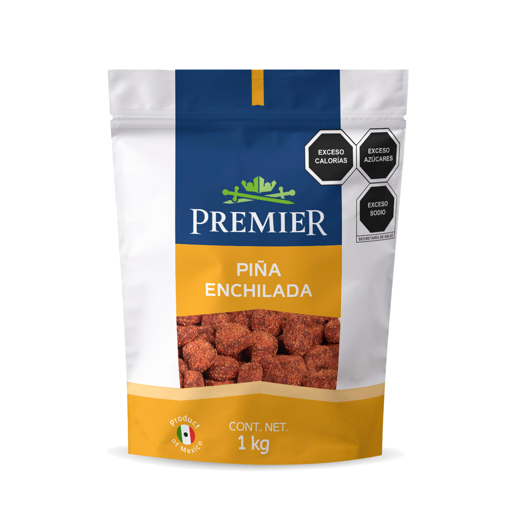 Piña Enchilada - 1kg | 100% Natural | Snacks Saludables