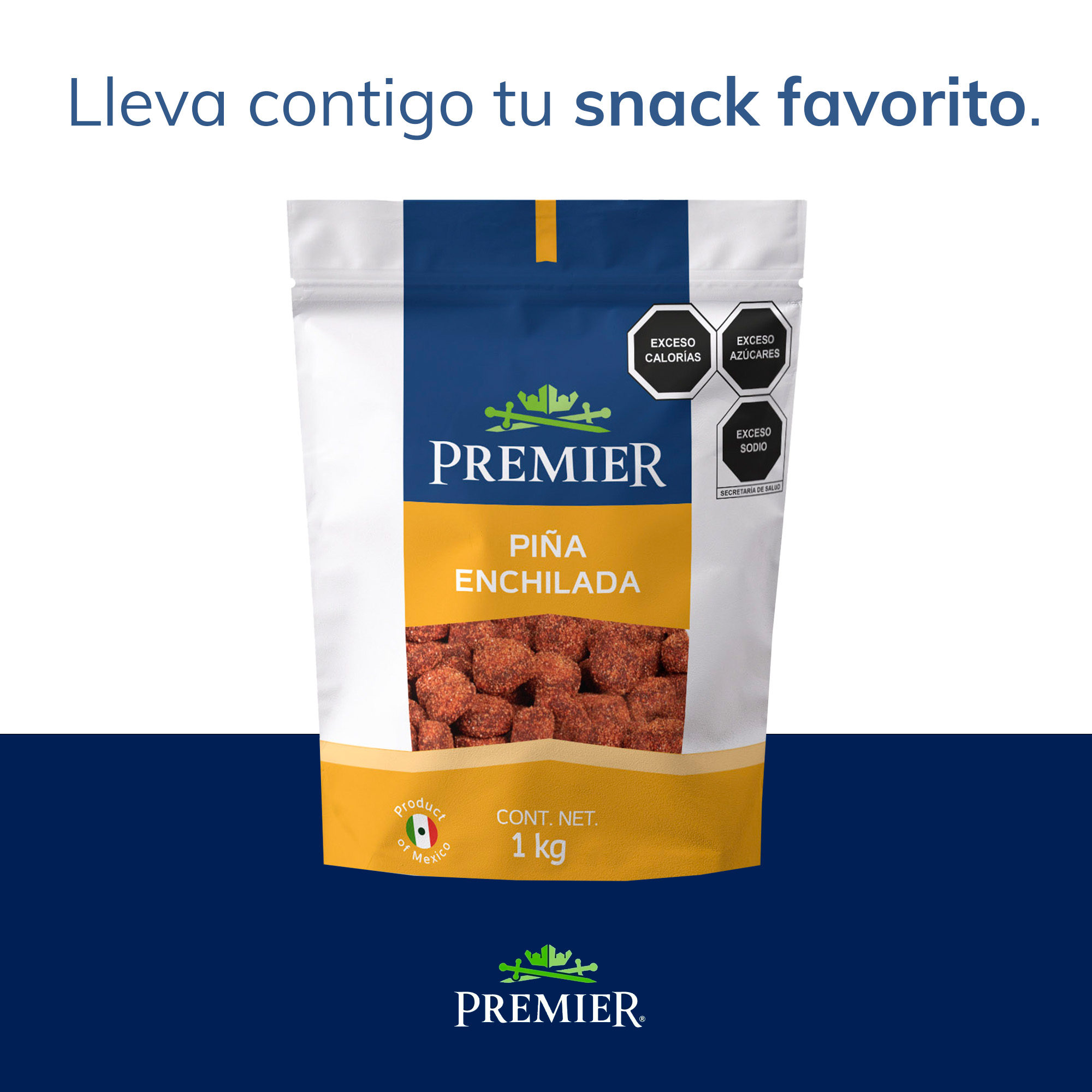 Piña Enchilada - 1kg | 100% Natural | Snacks Saludables
