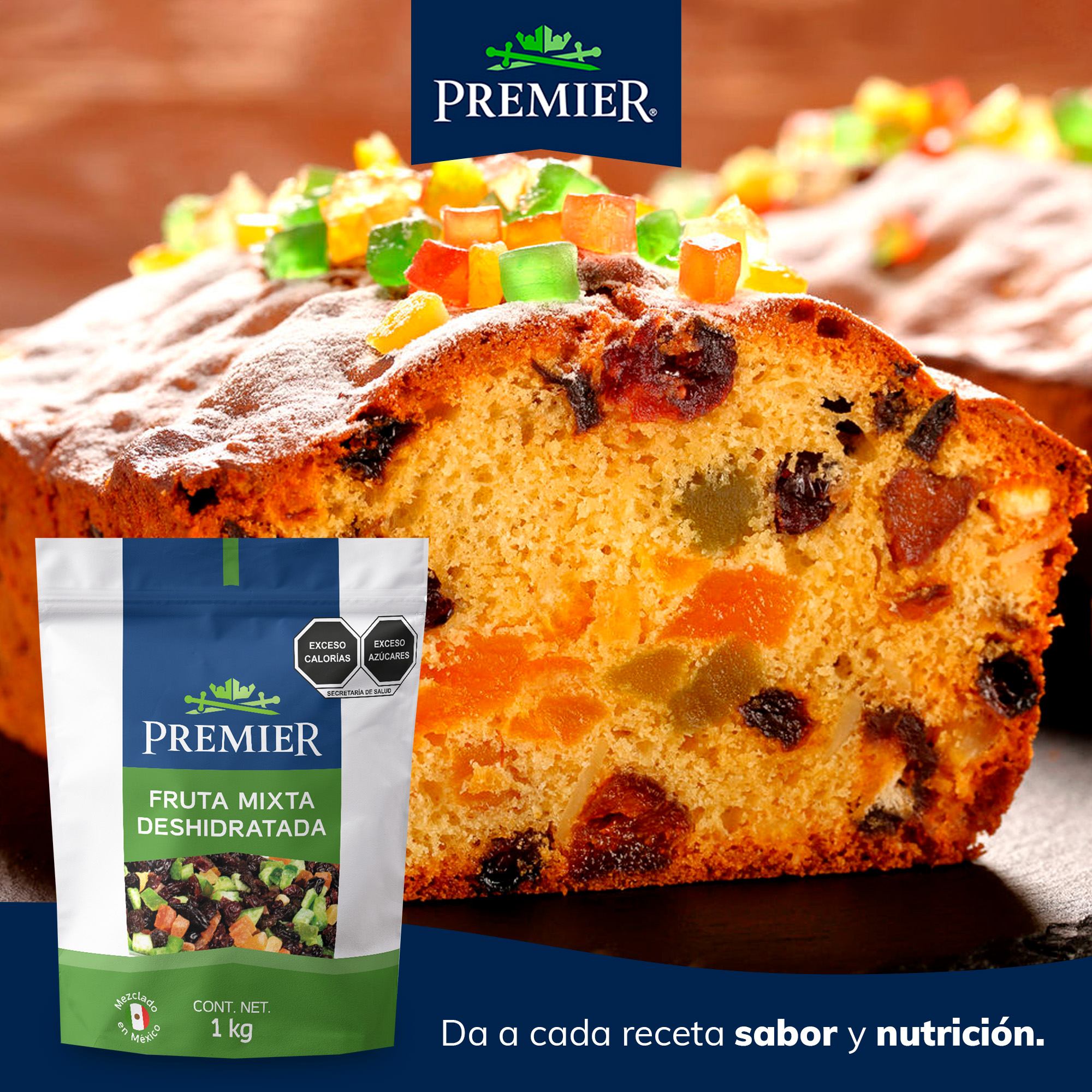 Fruta Deshidratada Mixta - 1kg | 100% Natural