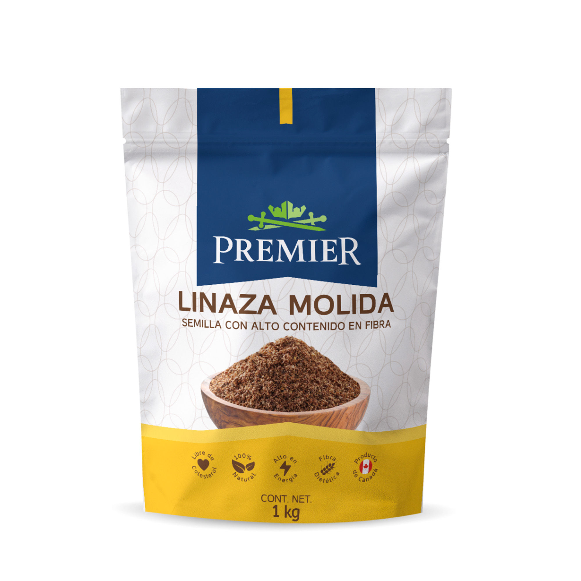 Linaza Canadiense Molida 100% Natural 1Kg