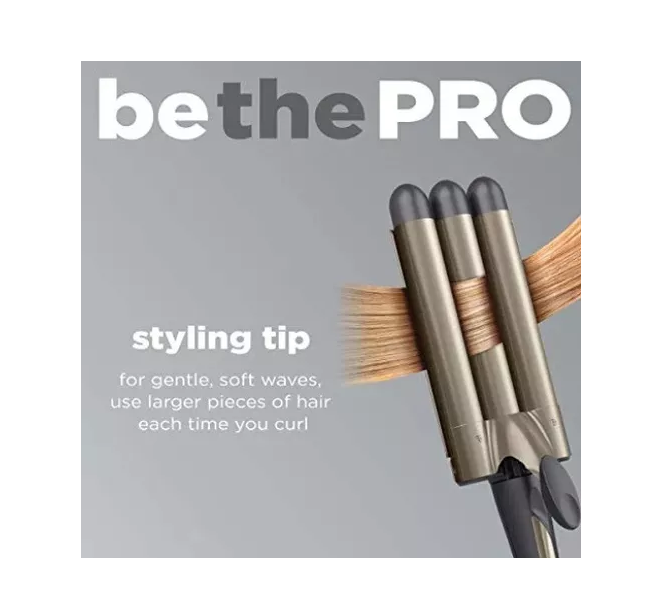 Tenaza Triple Infinitipro Conair S9 Gris