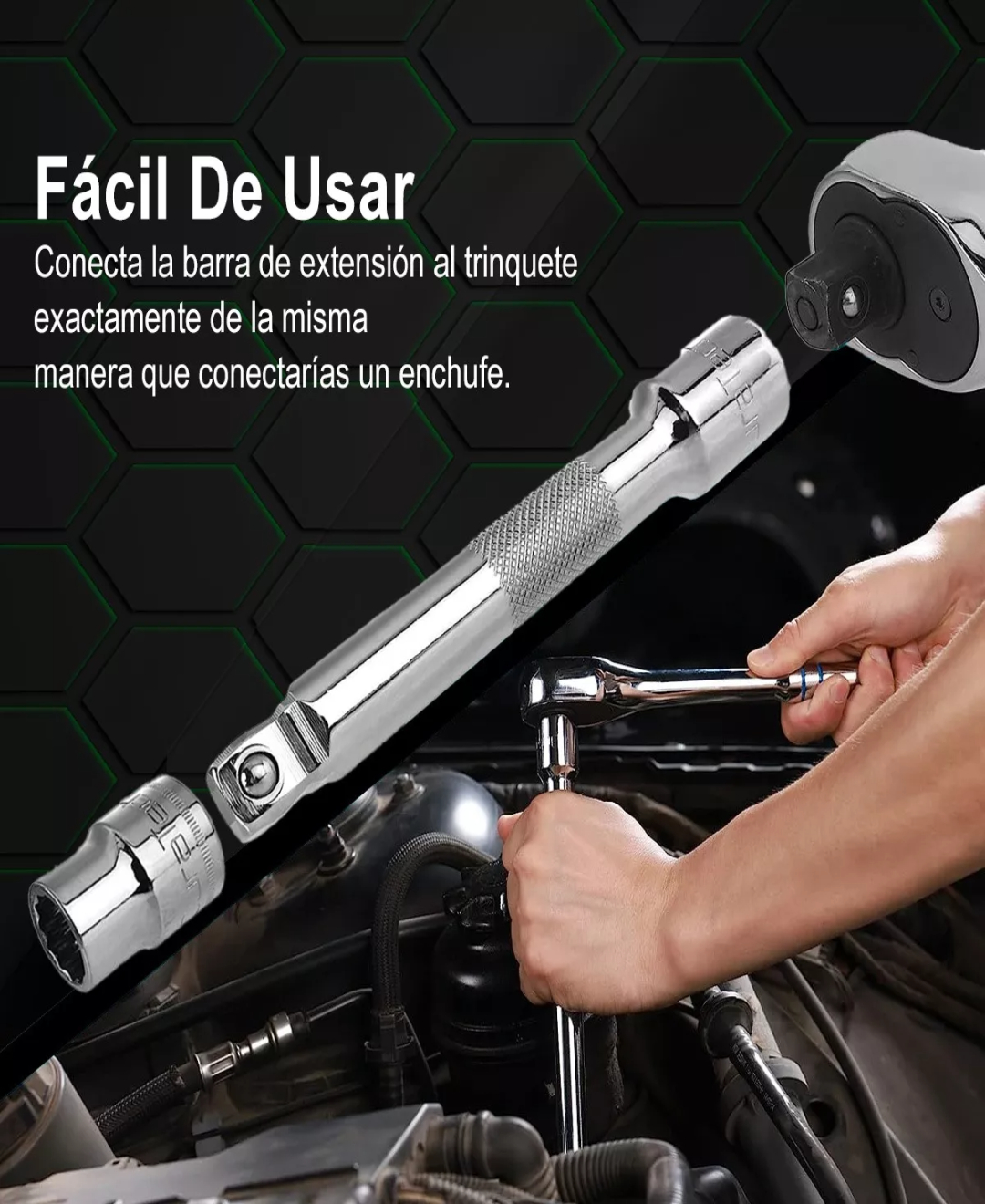 Juego De Llaves De Tubo Con Llave Carraca Y Extensión 20pzs