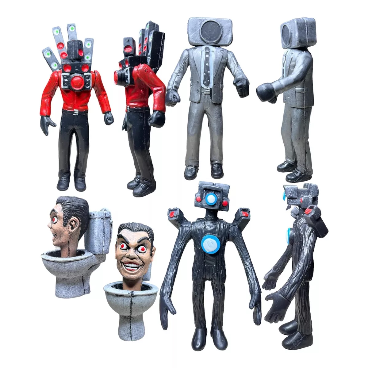 Skibidi Toilet Tv Man Speakerman 4 Figuras