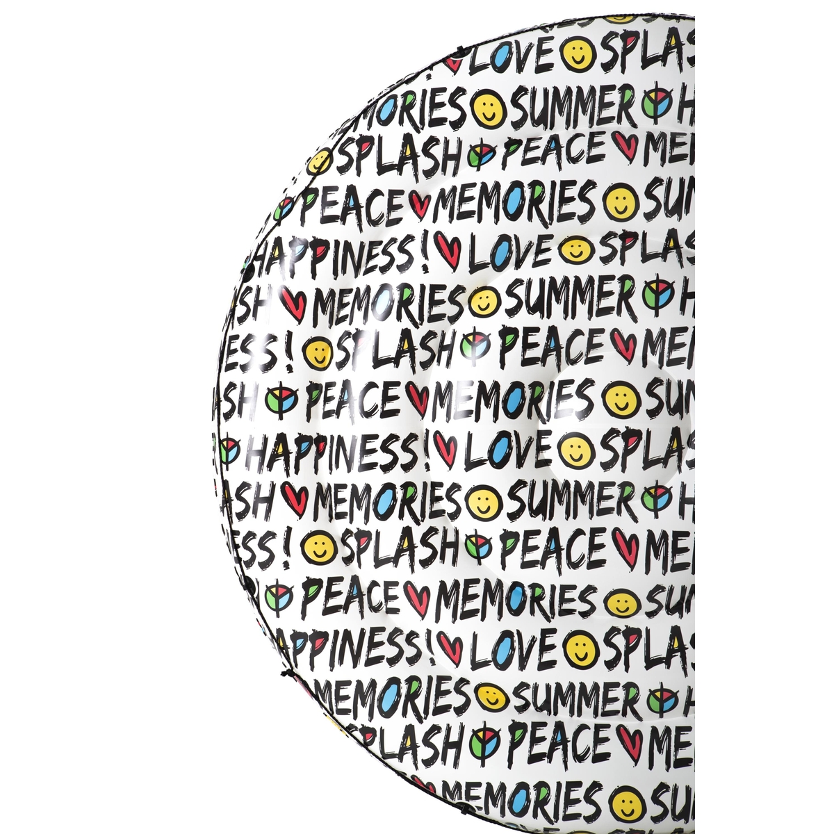 Cama inflable circular decorada citas de verano 1 modelo. 1.88 metros (6.2 pulgadas) caja (1)