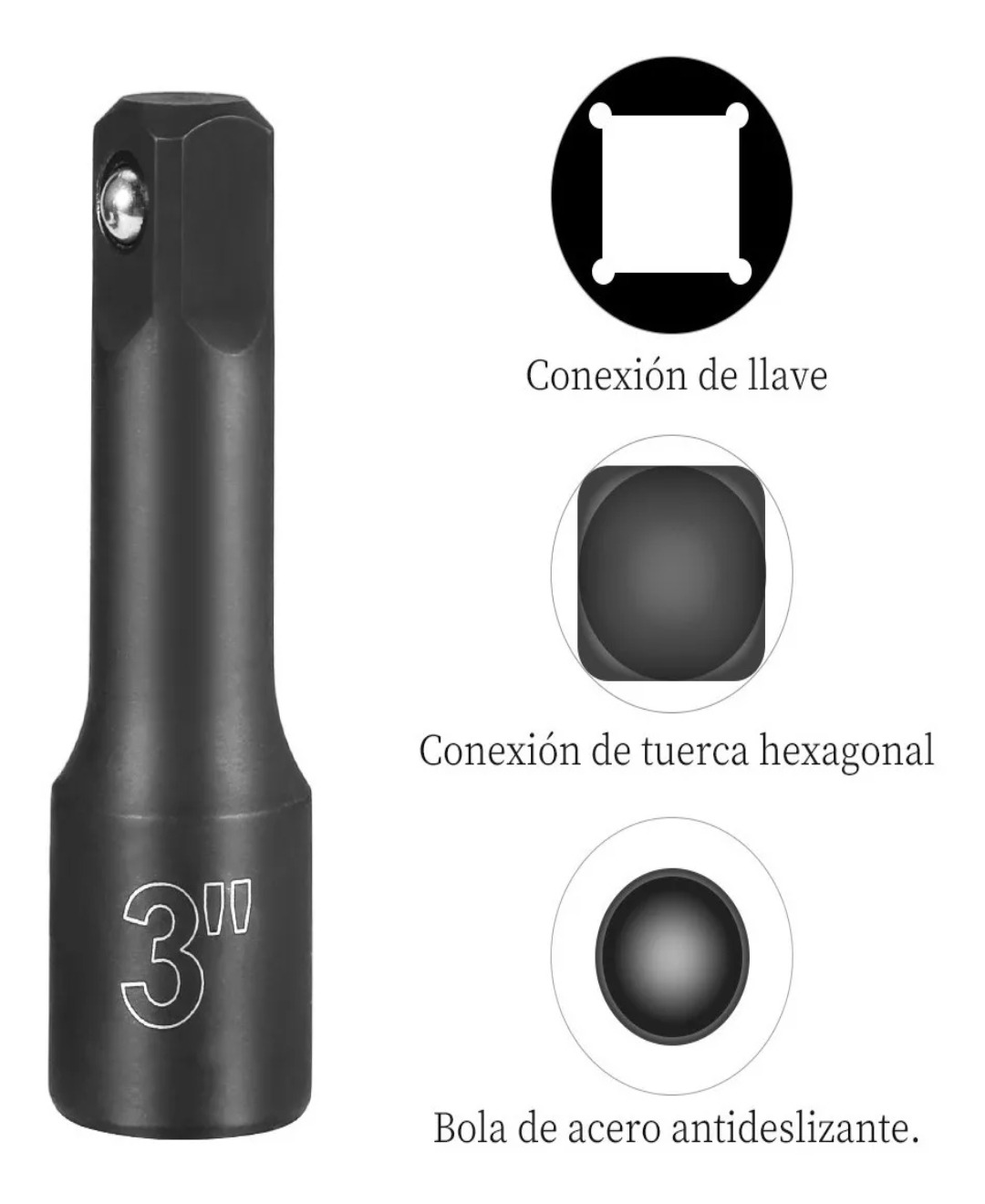 Juego De Herramientas Llave Vaso Kit De Mecanicas 20 Pzs 1/2.