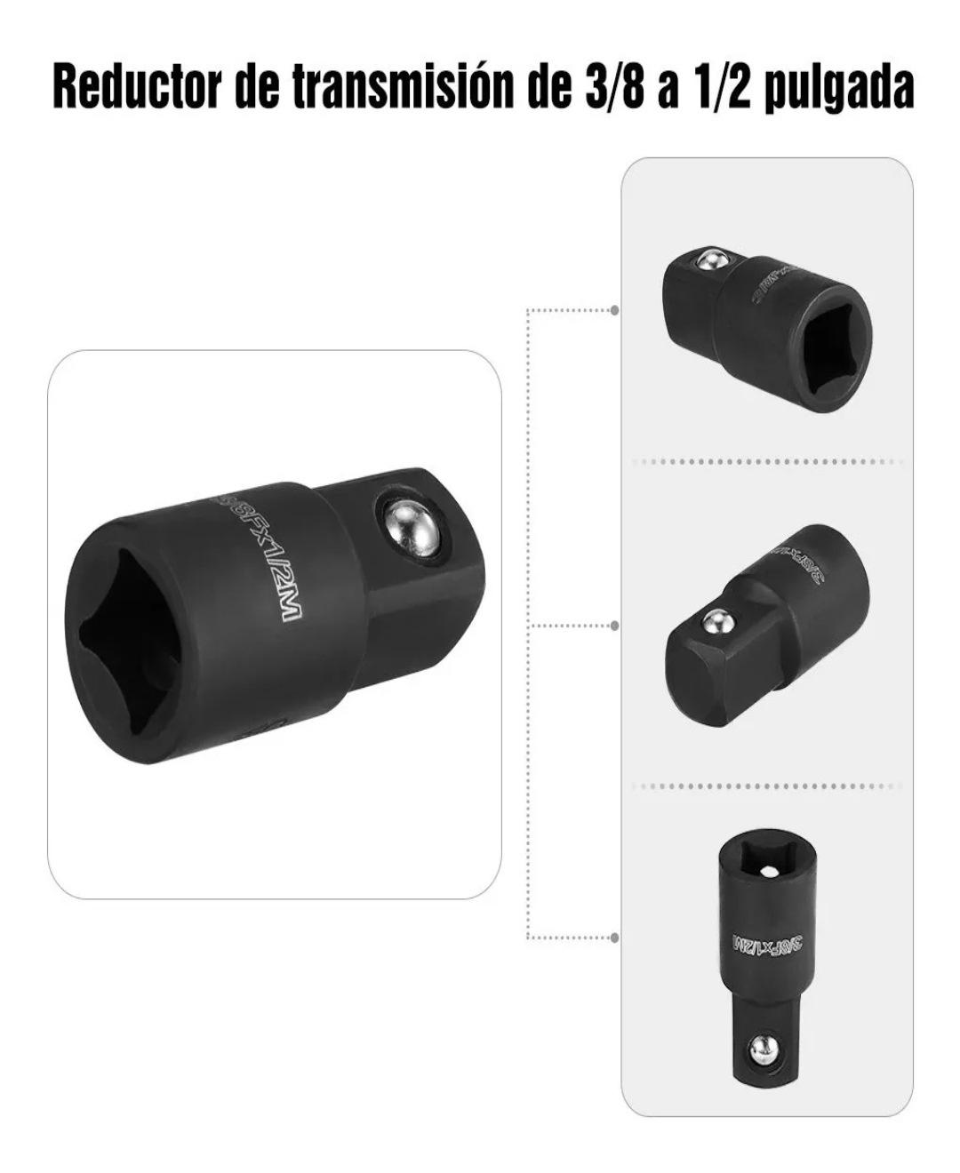 Juego De Herramientas Llave Vaso Kit De Mecanicas 20 Pzs 1/2.