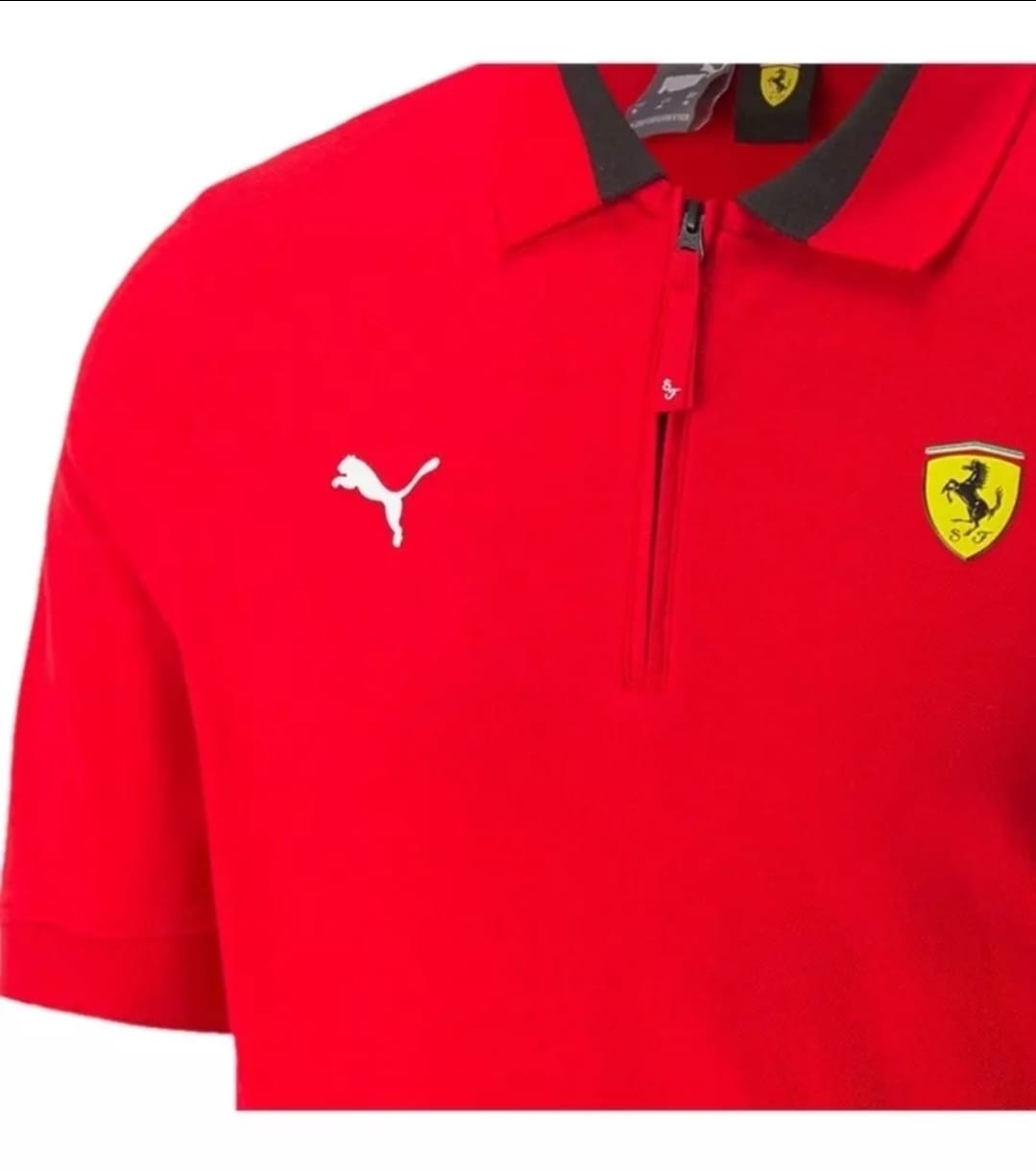 Playera Polo Ferrari Puma Cierre