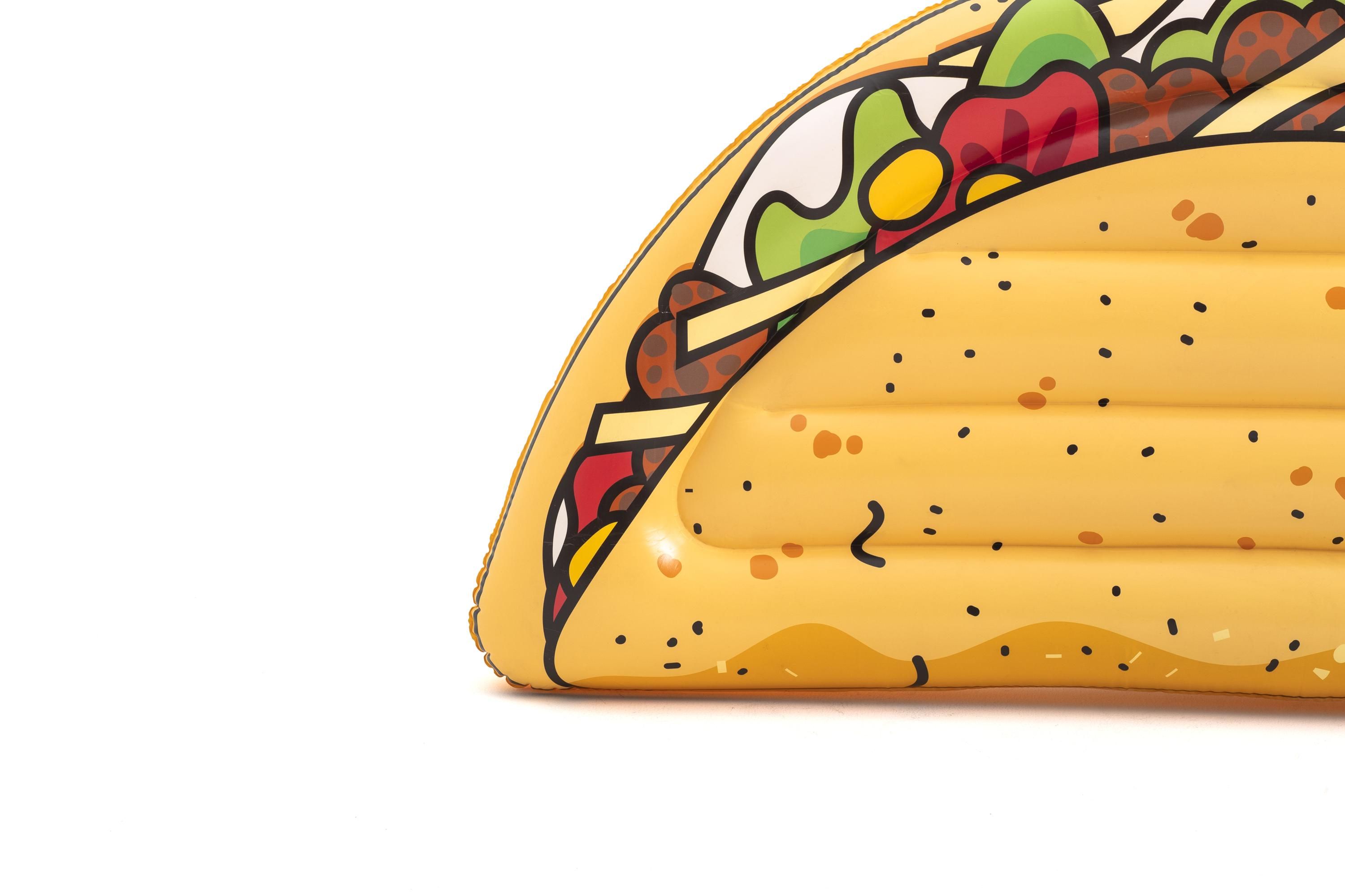 Cama inflable adulto decorada taco 1 modelo. 1.71metros x 89 centimetros (67 x 35 pulgadas) caja (1)