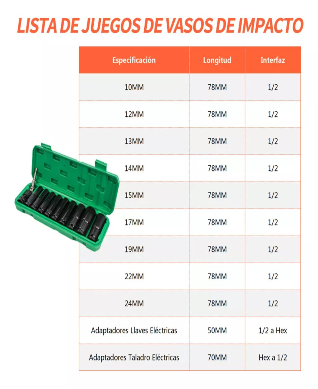 Juego De Herramientas Llave Kit De Mecánicas 11 Pzs