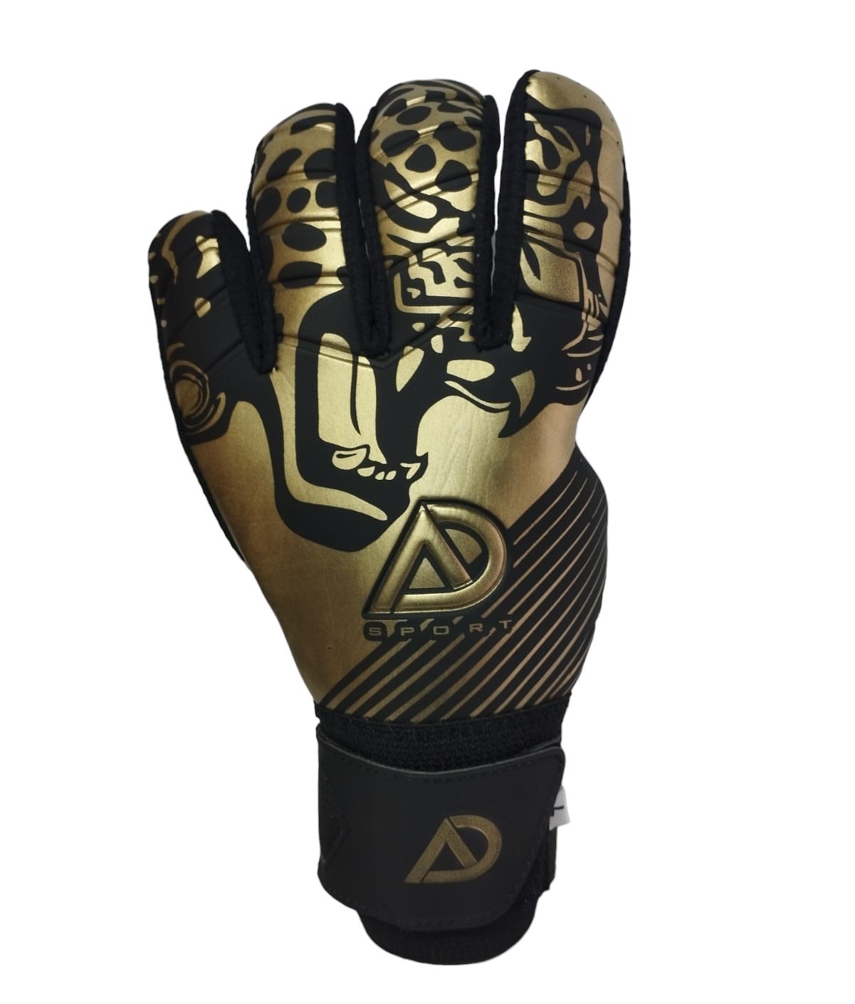 Guantes Para Portero Modelo Ad Sport Xaguar Negro Oro | Sin Varillas Con Envio Gratis | Mundo Arquero