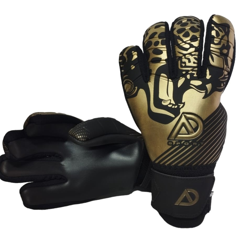 Guantes Para Portero Modelo Ad Sport Xaguar Negro Oro | Sin Varillas Con Envio Gratis | Mundo Arquero