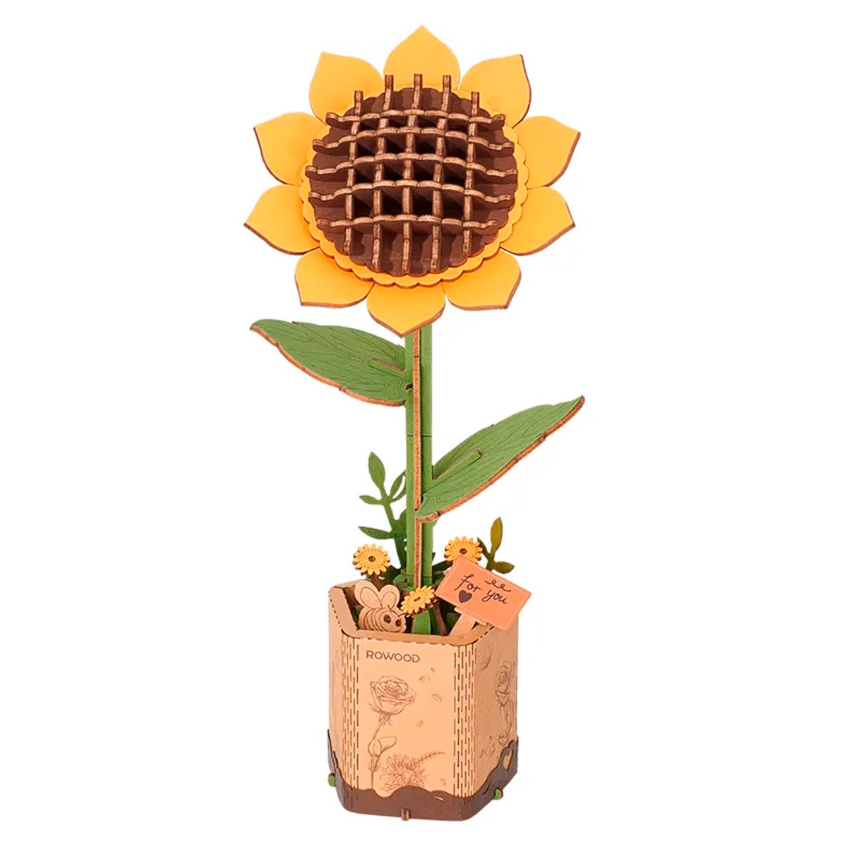 Rompecabezas de Madera 3d Girasol.