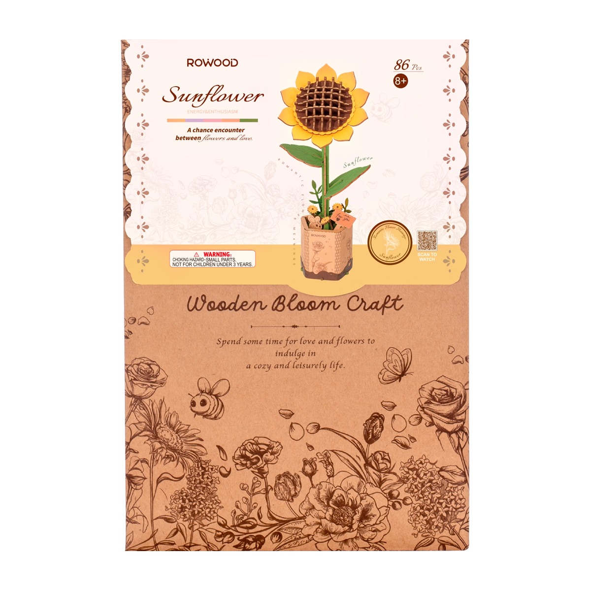 Rompecabezas de Madera 3d Girasol.