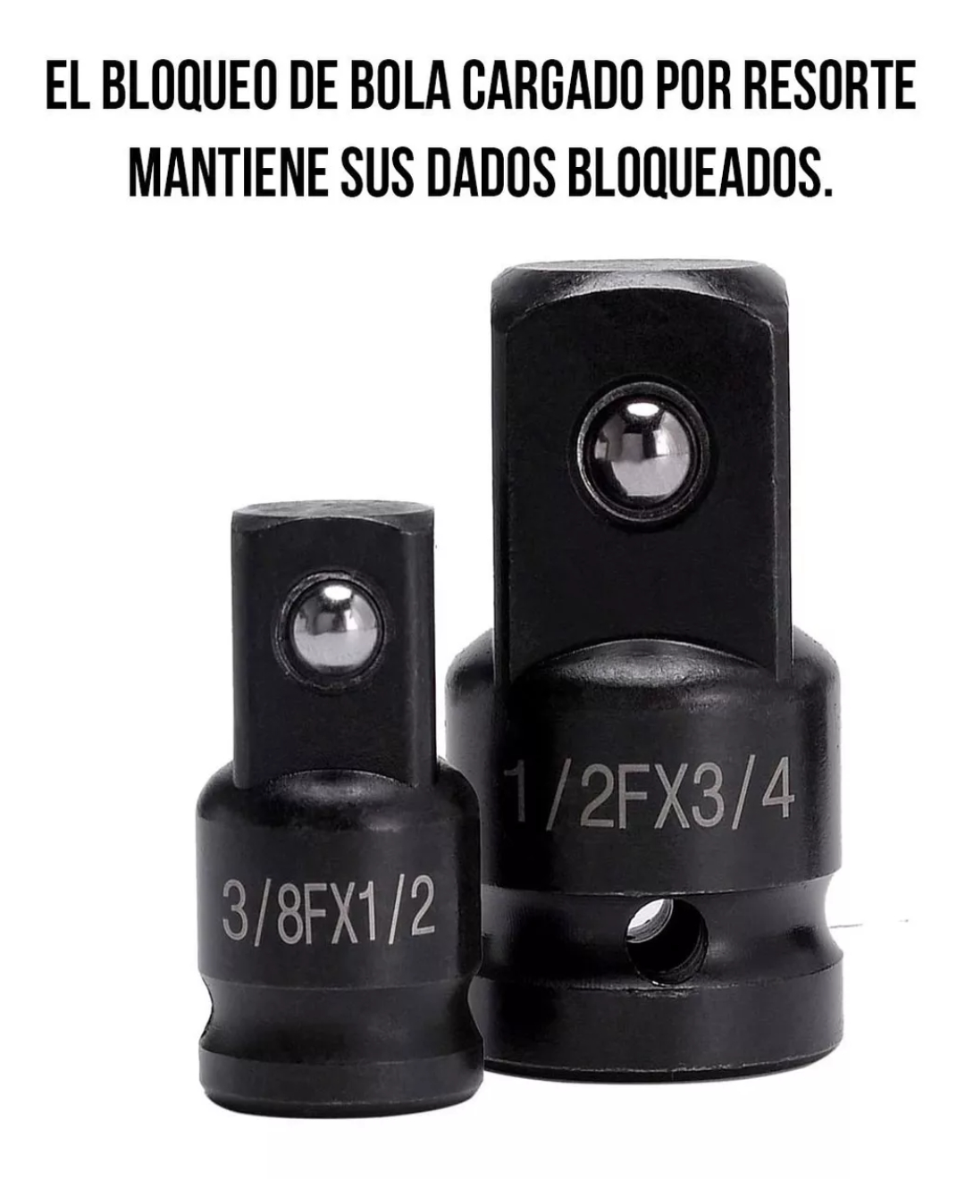 Juego Adaptadores Para Dados Y Llaves De Impacto 6 Pz