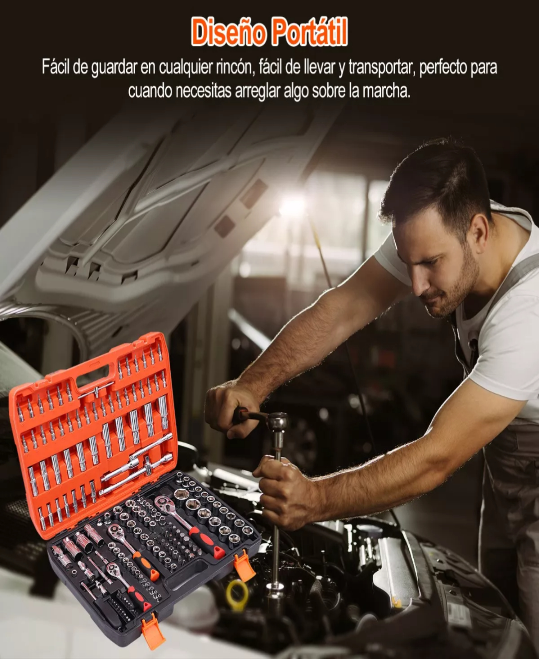 Juego De Herramientas Mecánicas Automóvile Con Matraca 172pz