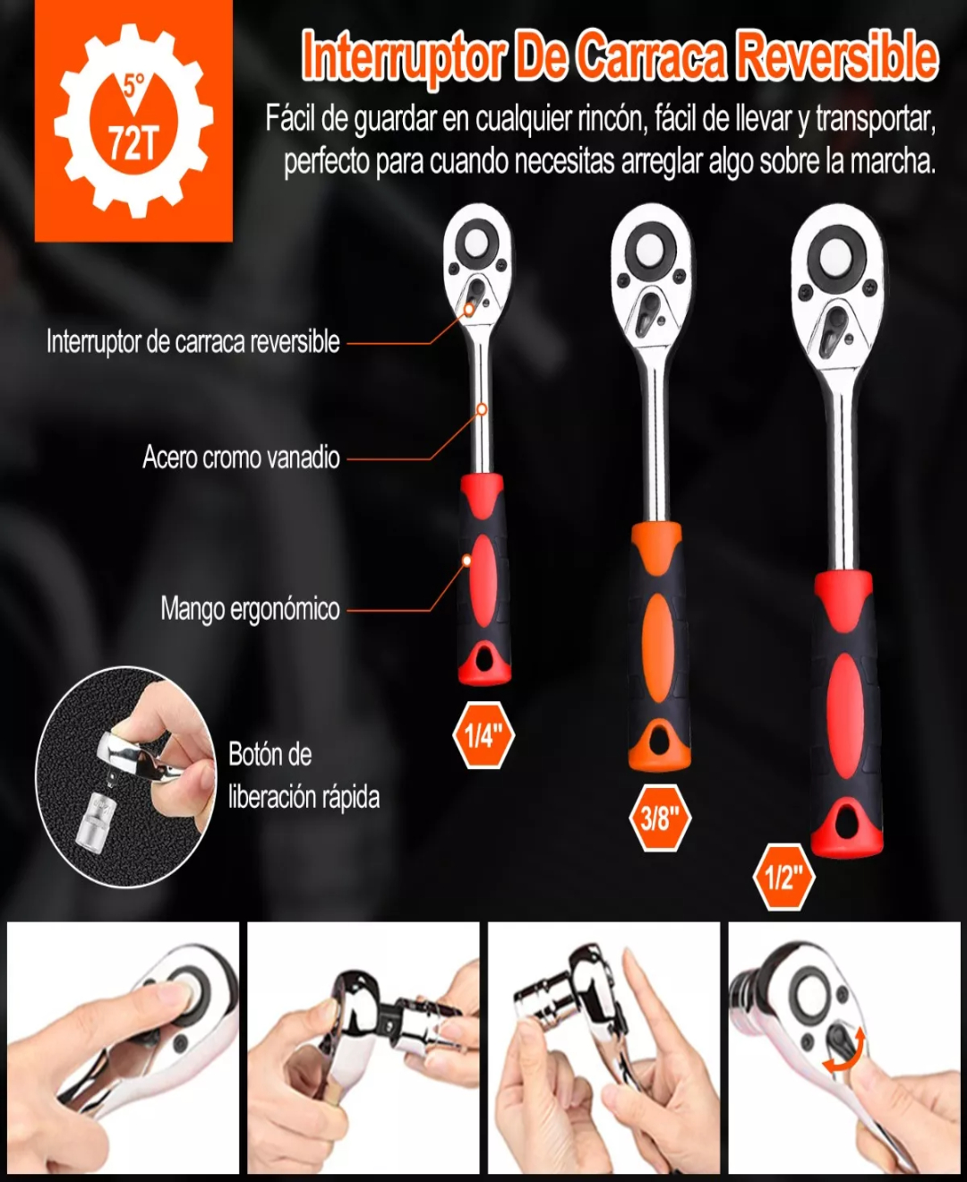 Juego De Herramientas Mecánicas Automóvile Con Matraca 172pz