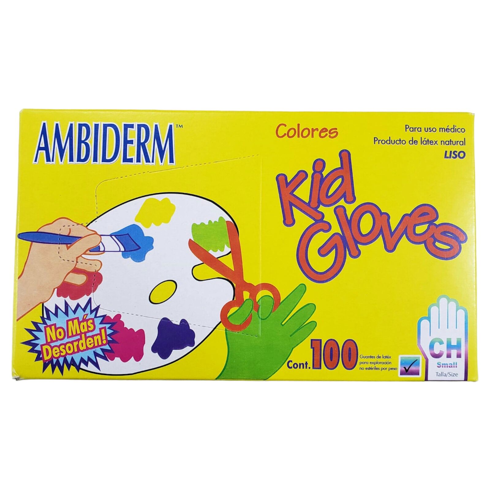 Guantes Kids Gloves Colorfull Chico Caja Con 100 Surtido