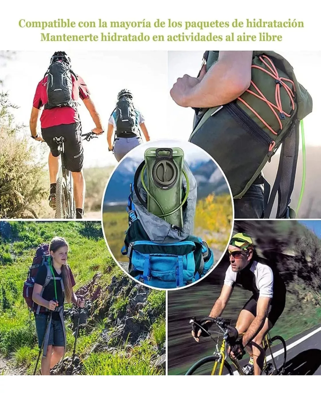 De Hidratación Mochila Para Bicicleta De MontaÃ±a Mochila Deposito