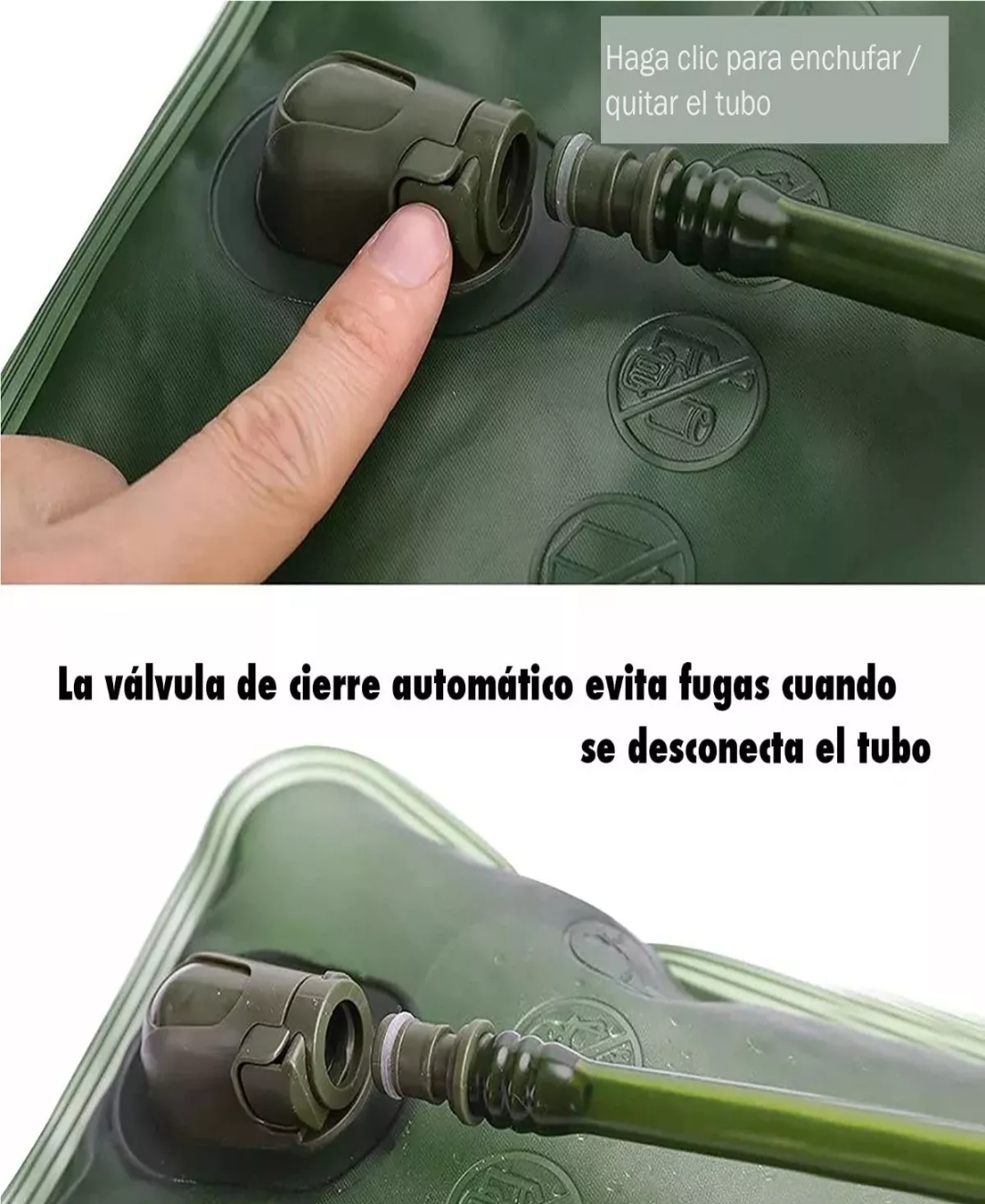 Bolsa Hidratación A Prueba De Fugas, Vejiga Agua 2l Camping.