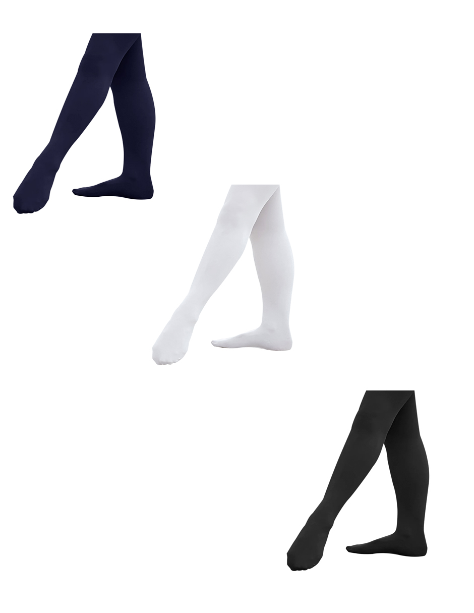Pantimedias Térmicas Con Pie Para Niña Pack Con 3