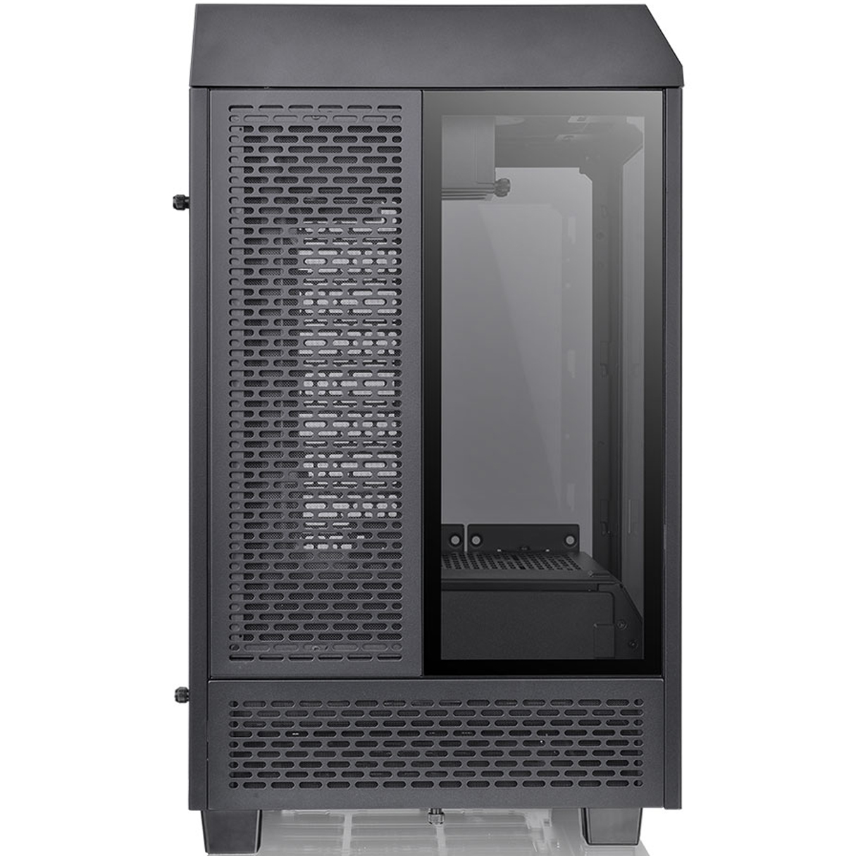 Gabinete Gamer THERMALTAKE The Tower 100 Mini ITX Cristal Templado Negro CA-1R3-00S1WN-00 