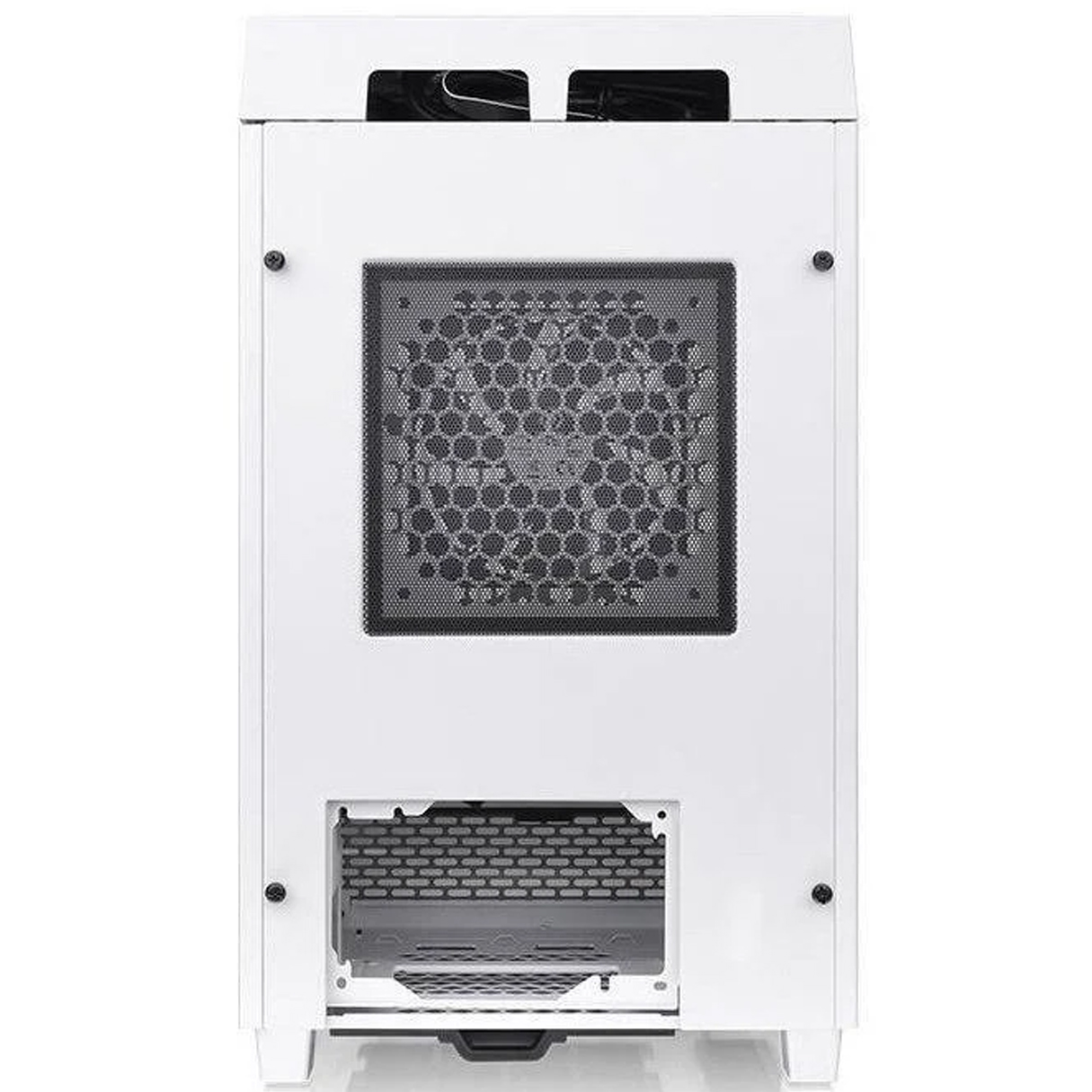 Gabinete Gamer THERMALTAKE The Tower 100 Mini ITX Mini Torre 2 Fan Cristal Templado USB-C Blanco 
