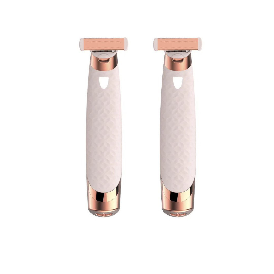 2 Pack Depiladora Eléctrica Recargable Inalámbrica Finishing Touch Flawless Nu Razor