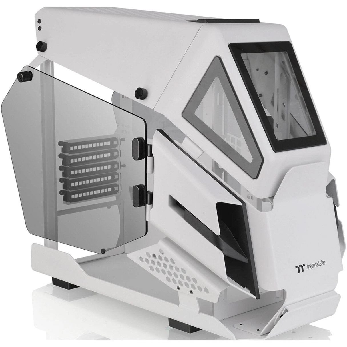 Gabinete Gamer THERMALTAKE AH T200 Micro ATX Cristal Templado Blanco CA-1R4-00S6WN-00