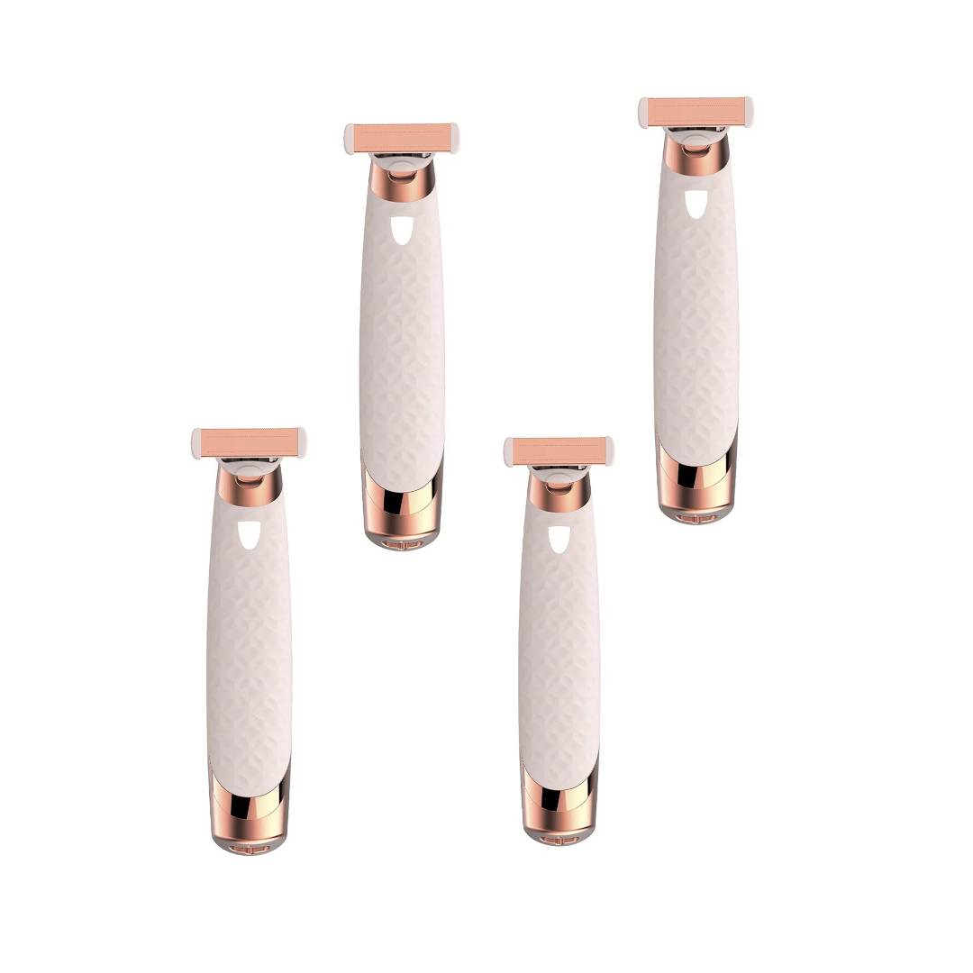 4 Piezas Depiladora Eléctrica Recargable Inalámbrica Finishing Touch Flawless Nu Razor