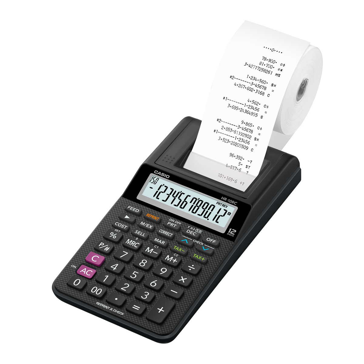 Calculadora Con Impresor Casio Sumadora Hr-10rc
