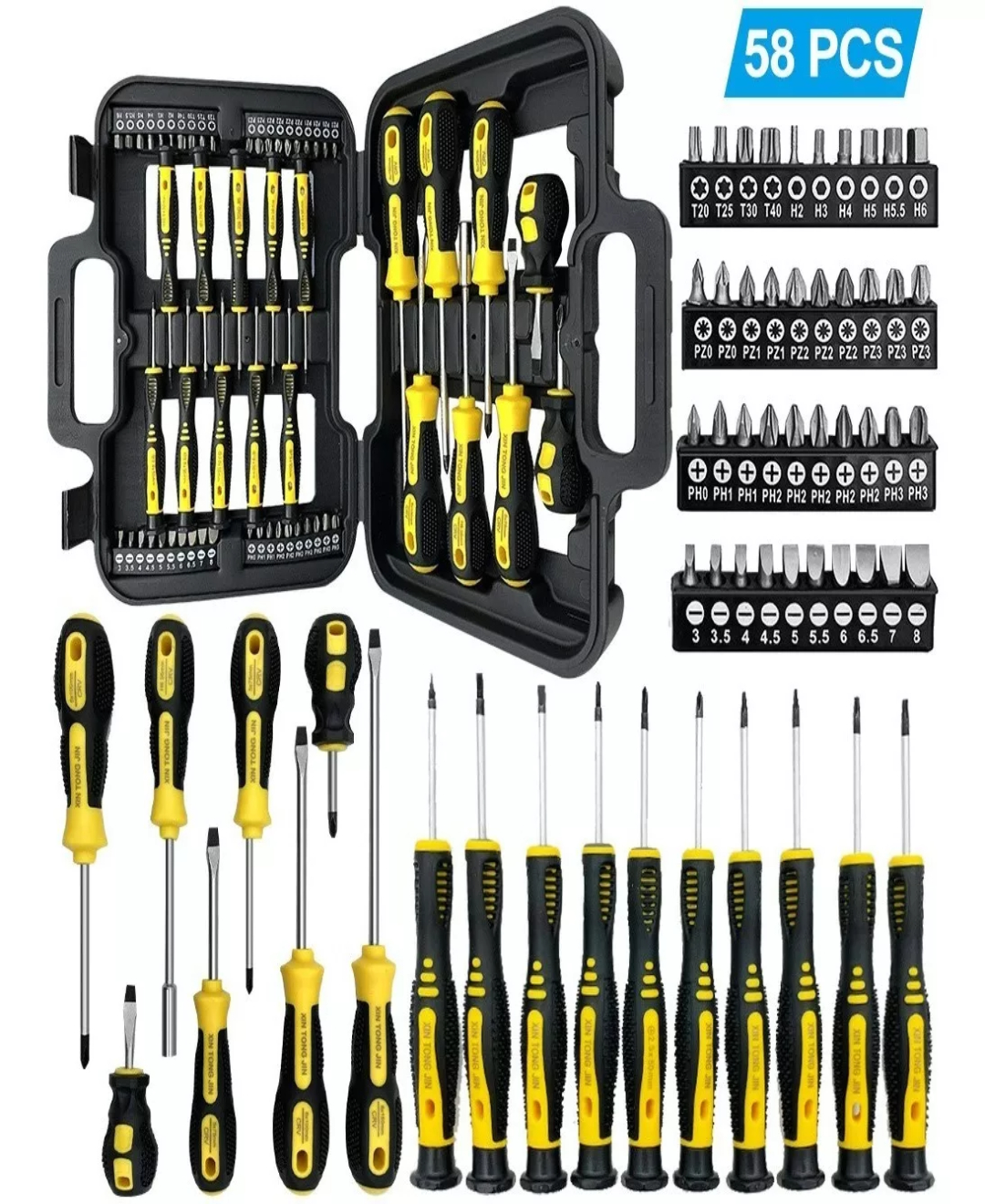 Juego De Destornilladores Magnéticos 58 En 1 Cagarre Cómodo