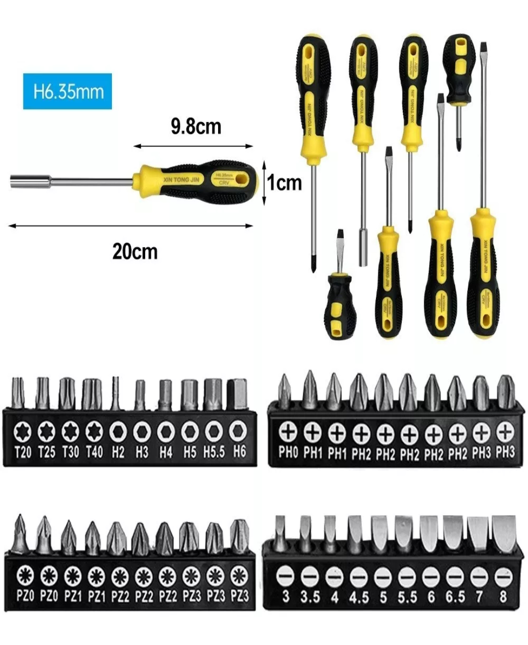 Juego De Destornilladores Magnéticos 58 En 1 Cagarre Cómodo