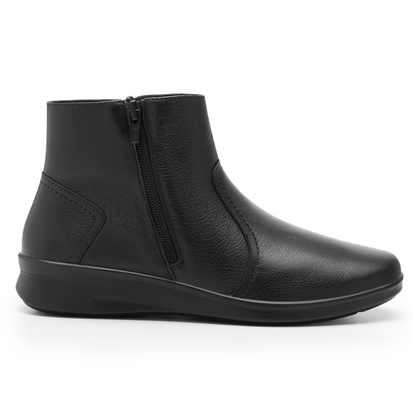 Botin Flexi Dama 124504 Negro Cierre Lateral Doble Plantilla