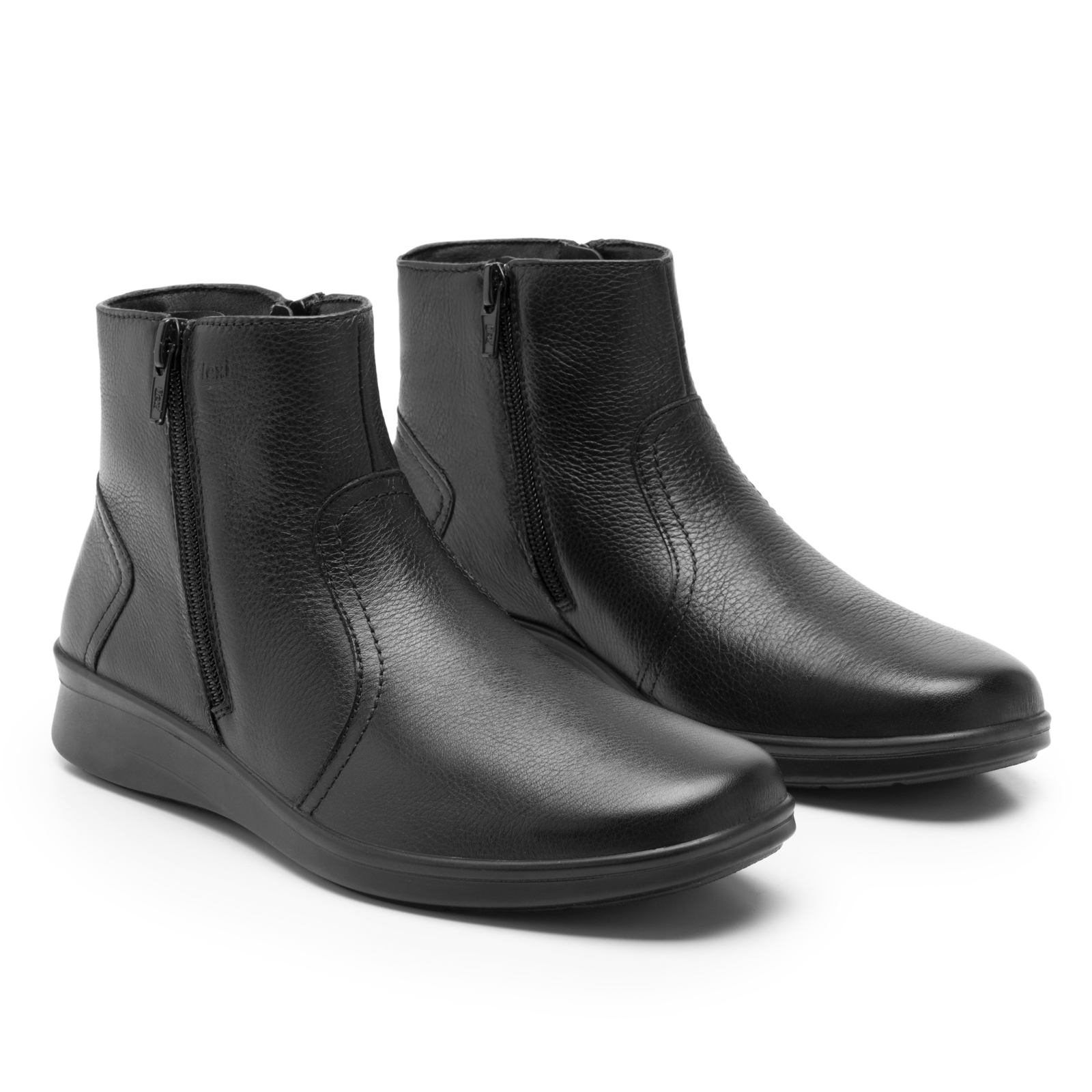 Botin Flexi Dama 124504 Negro Cierre Lateral Doble Plantilla