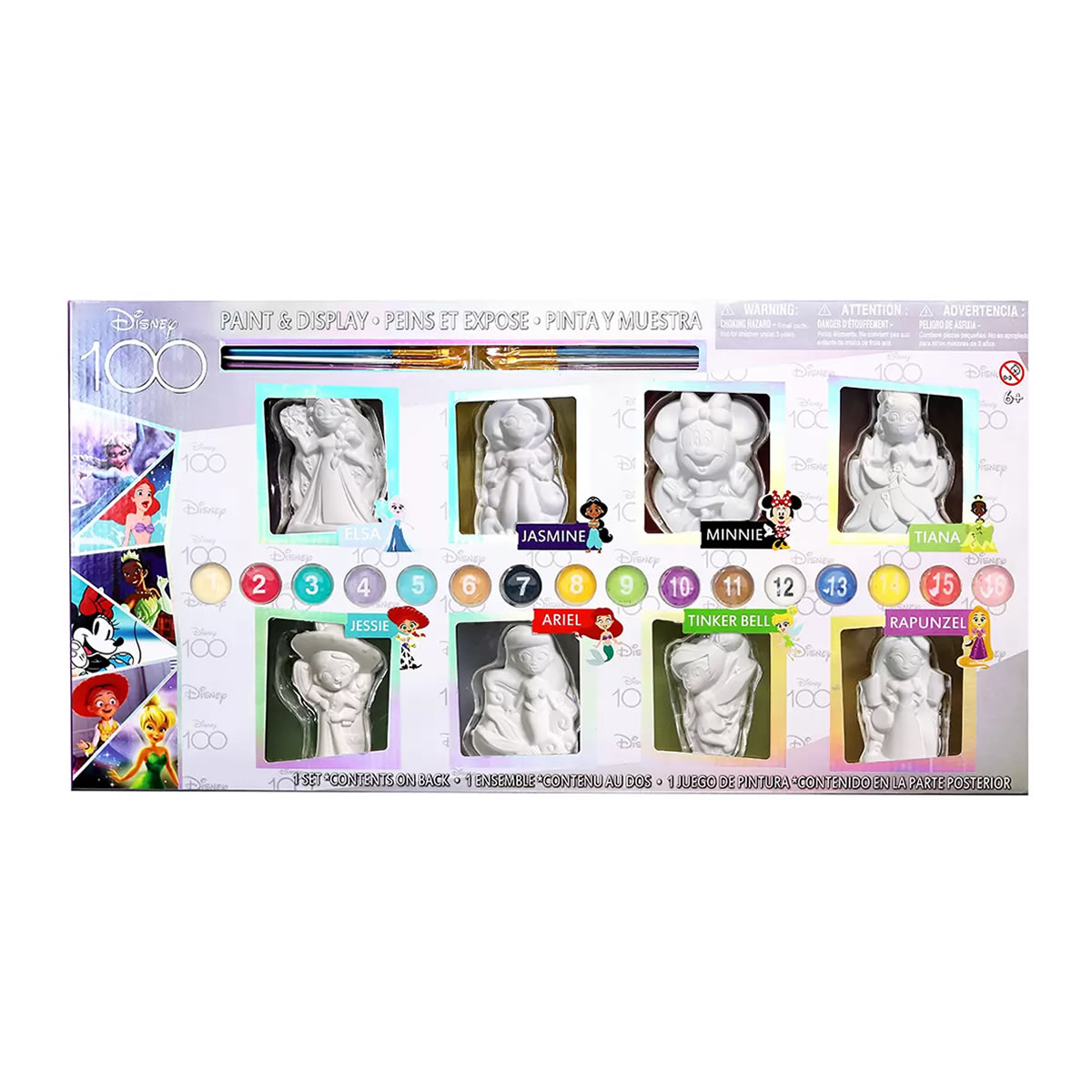 Set De Actividades Para Pintar Disney 1601386-1 8 Figuras De Cerámica