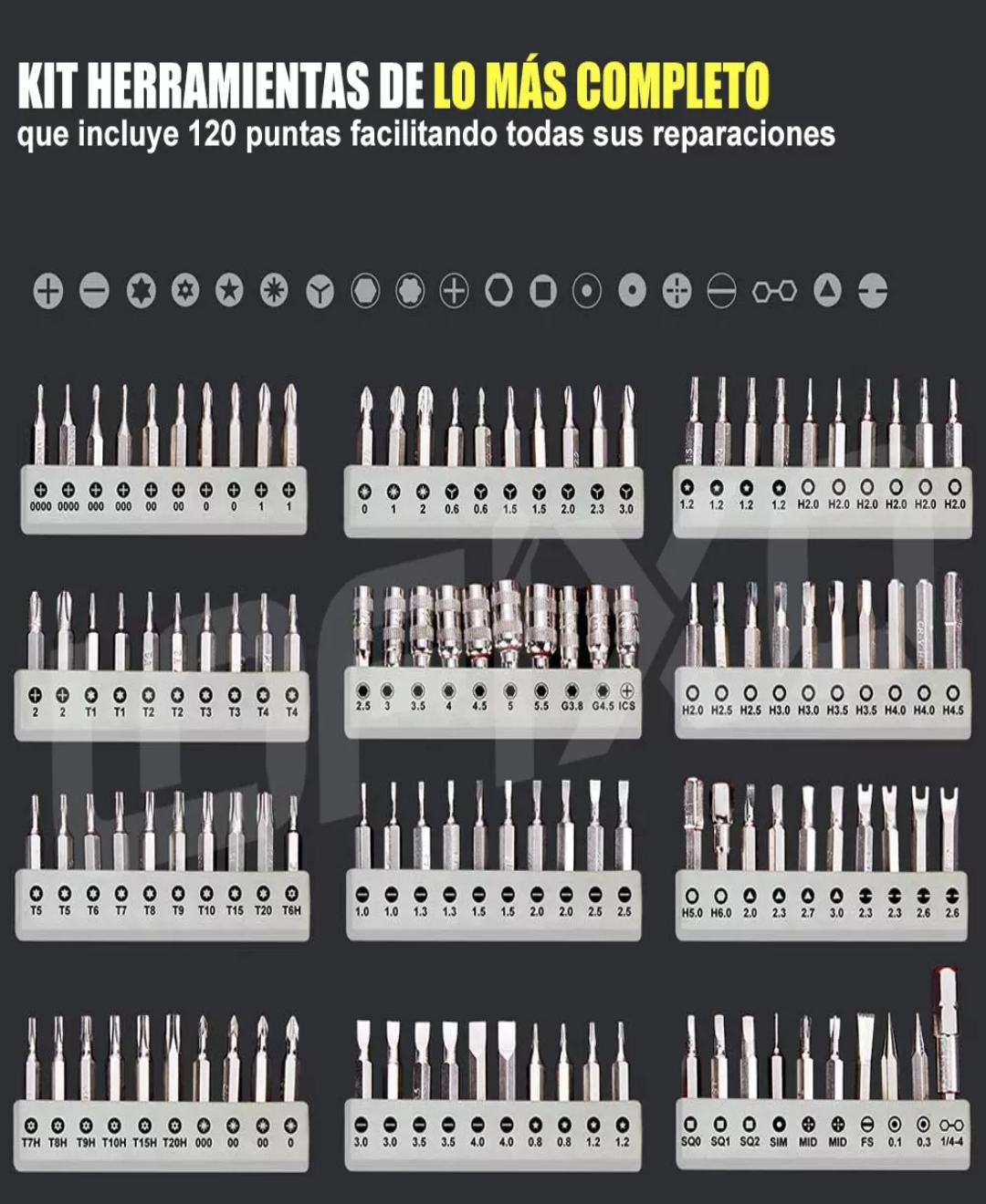 Kit De Herramientas Desarmador Reparar Reloj Ps4 Celular Mac