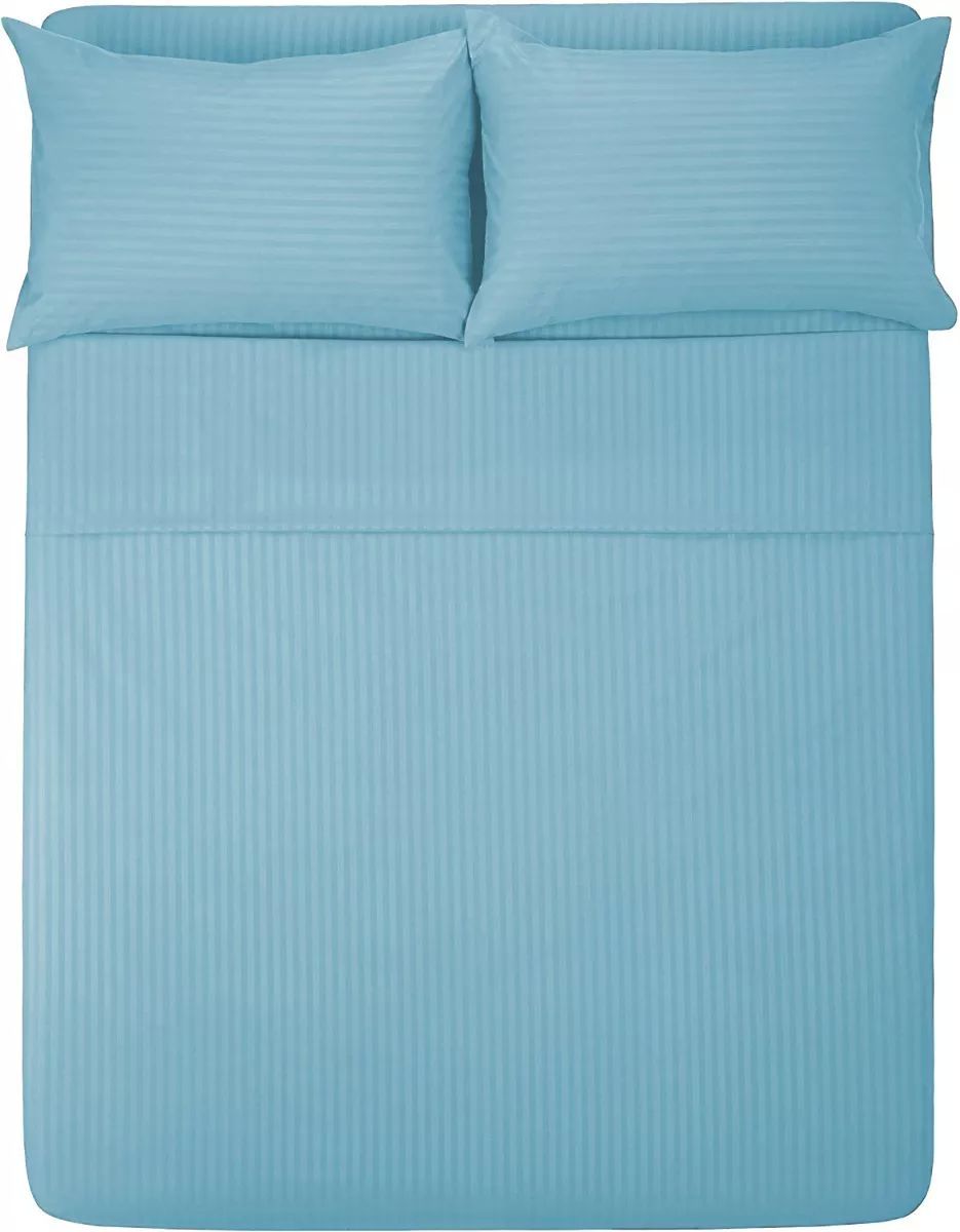 Sábanas Individuales 1800 Hilos Ultra Suaves de Microfibra Color Azul Cielo