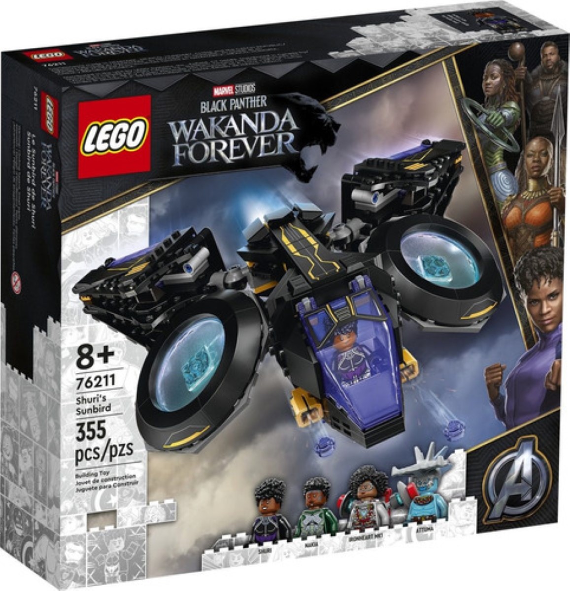 Kit De Construcción Marvel Sunbird De Shuri 76211