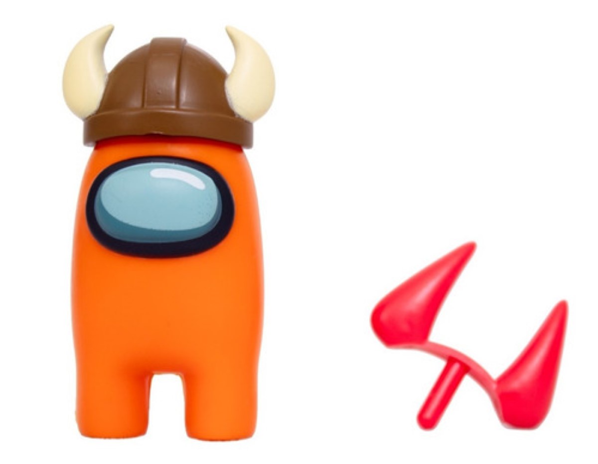 Figuras Ruz Among Us Tripulante Naranja & Rojo Diversión