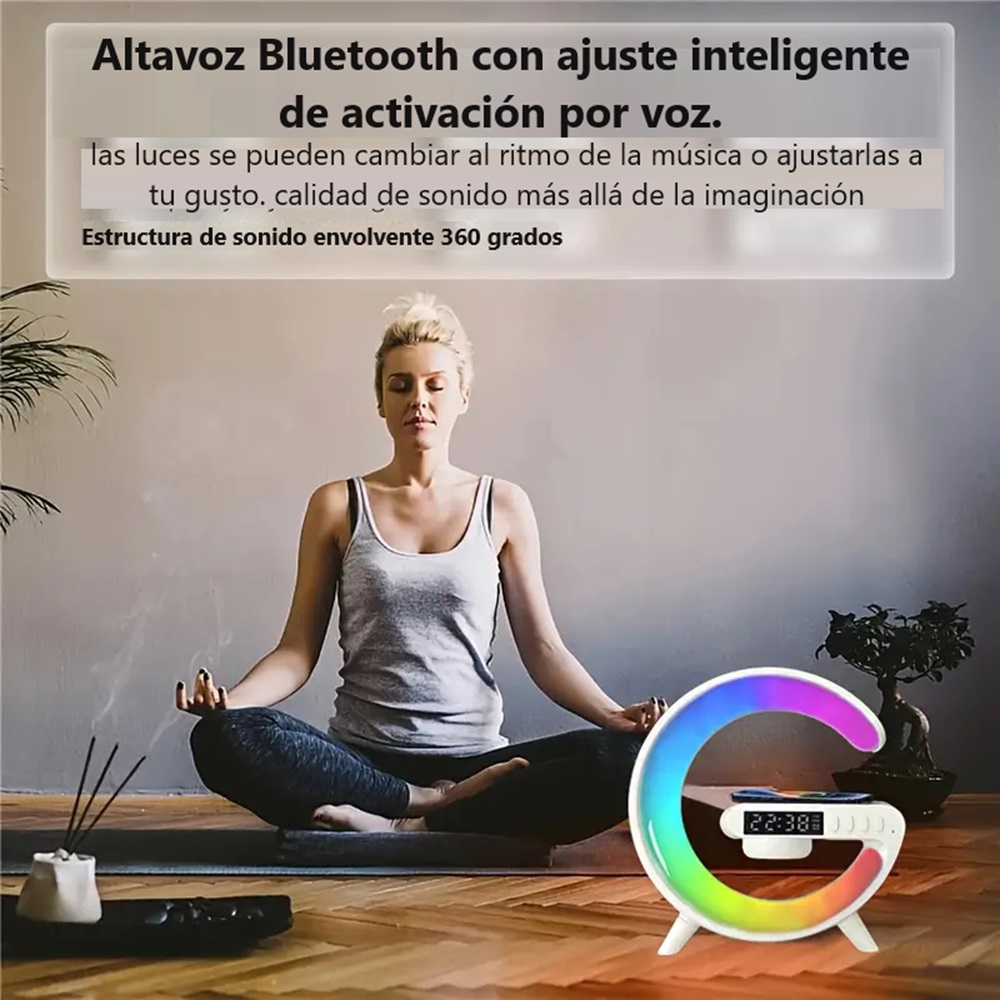 Lampara Cargador con bocina.