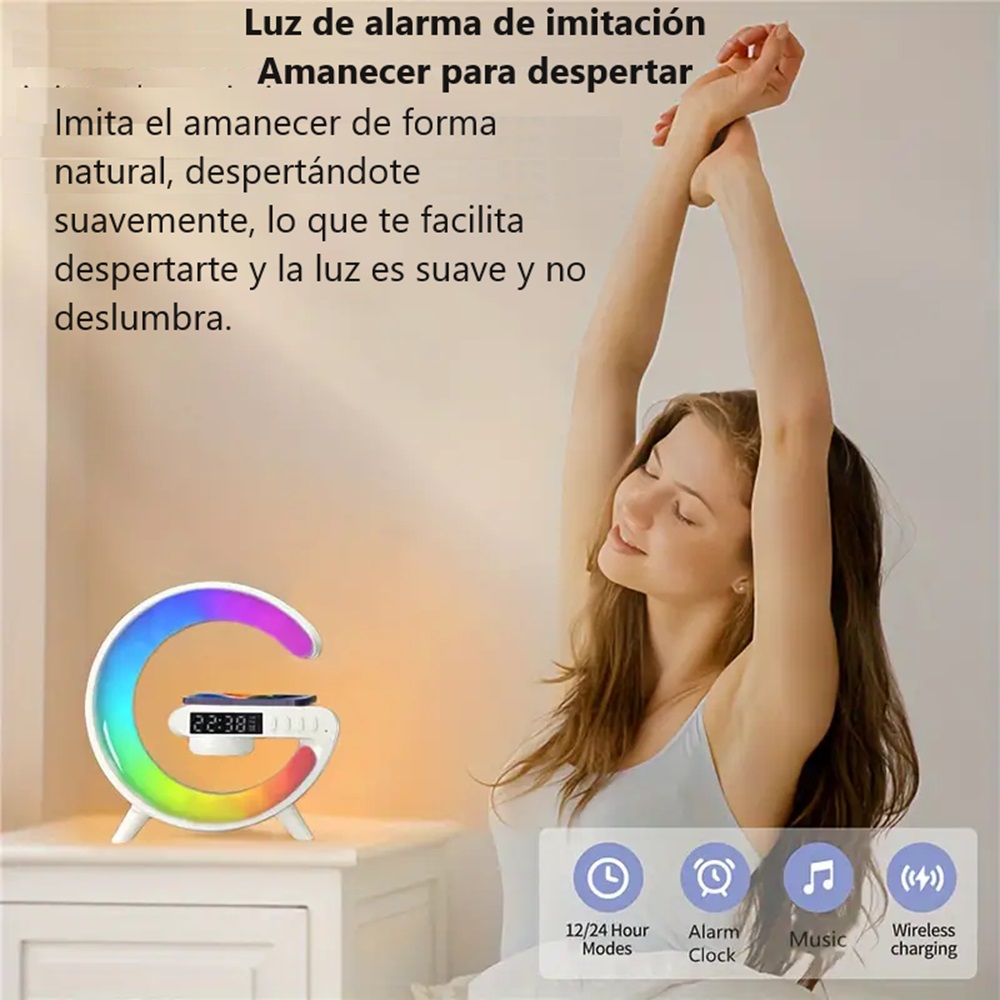 Lampara Cargador con bocina.