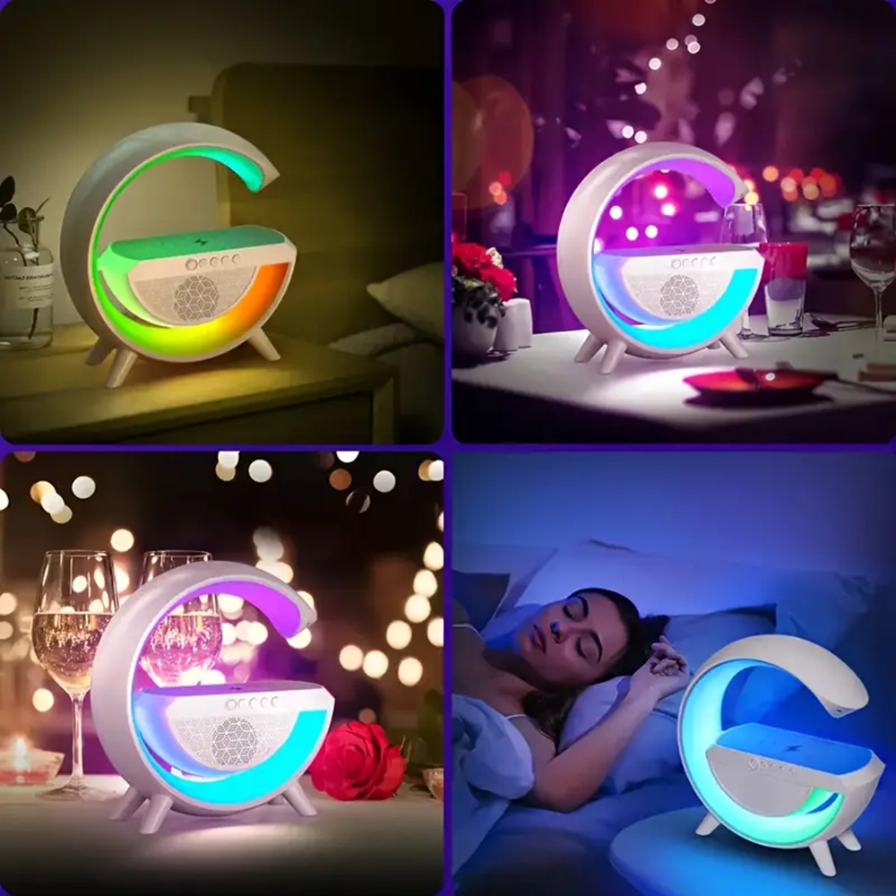 Cargador inalambrico lampara led inteligente
